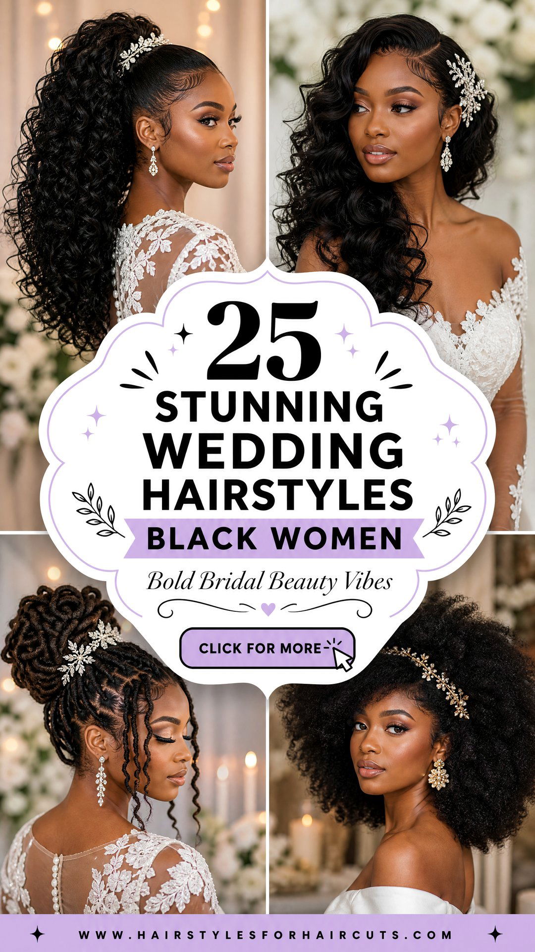 25 Stunning Wedding Hairstyles Black Women Will Love - 25 Stunning Wedding Hairstyles Black Women Will Love