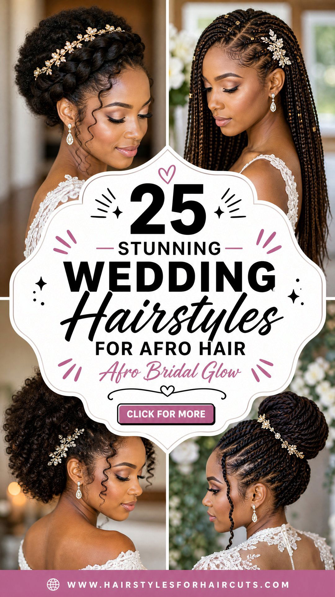 25 Stunning Wedding Hairstyles for Afro Hair - 25 Stunning Wedding Hairstyles for Afro Hair