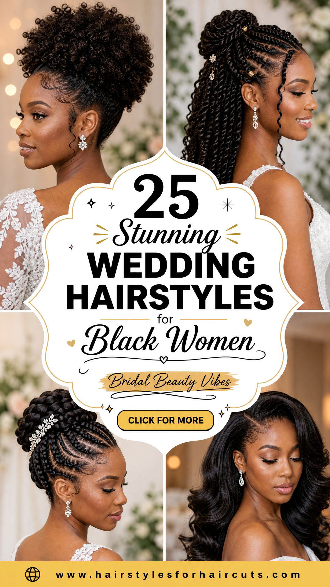 25 Stunning Wedding Hairstyles for Black Women - 25 Stunning Wedding Hairstyles for Black Women
