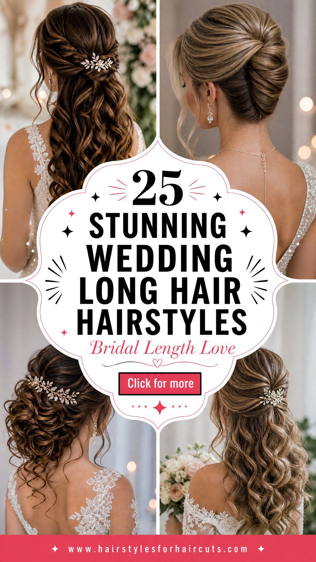 25 Stunning Wedding Long Hair Hairstyles for Brides - 25 Stunning Wedding Long Hair Hairstyles for Brides