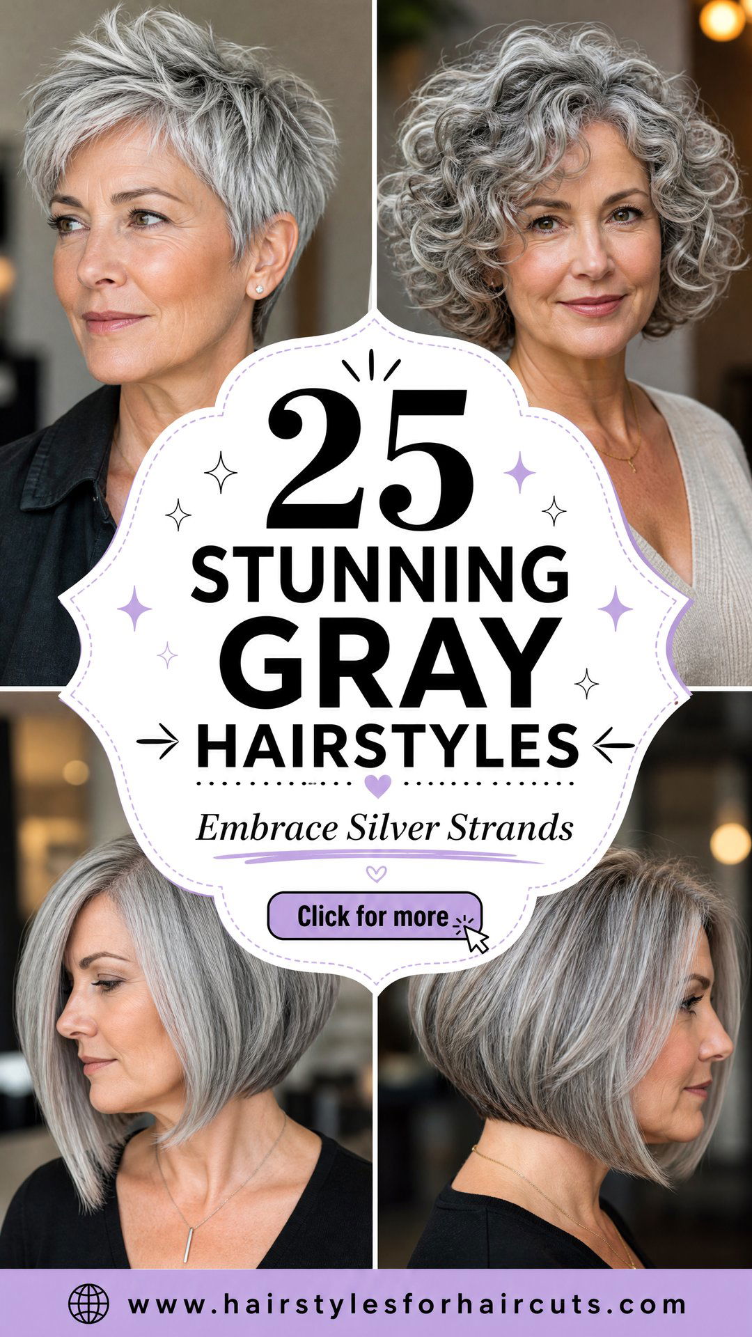 25 Stunning Women Gray Hairstyles to Embrace Silver Strands - 25 Stunning Women Gray Hairstyles to Embrace Silver Strands