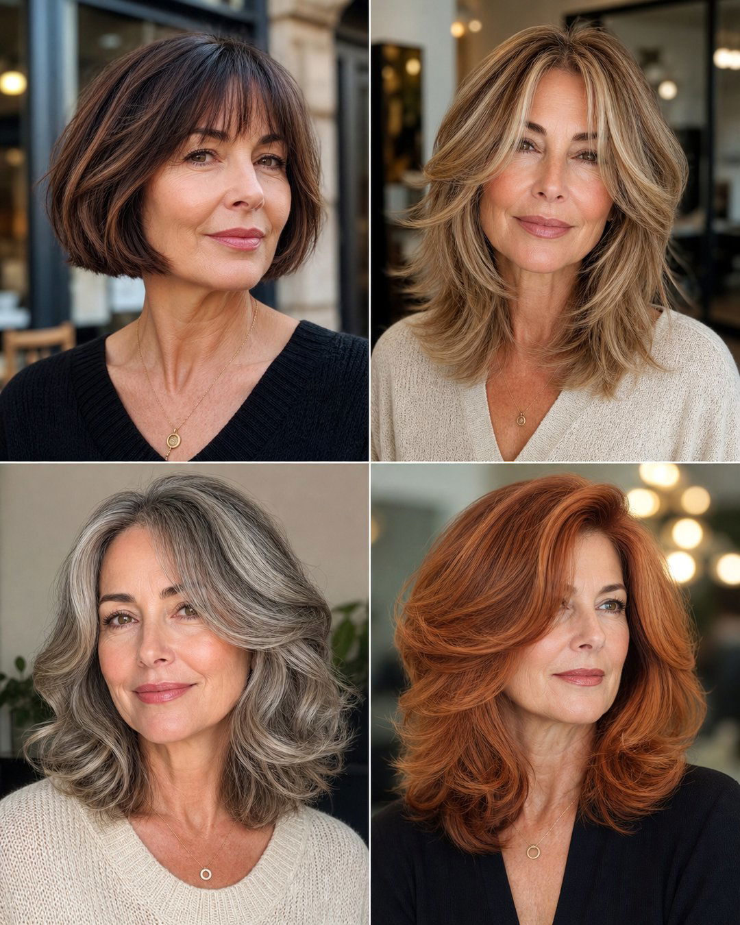 25 Stunning Women Over 50 Haircuts to Look Younger