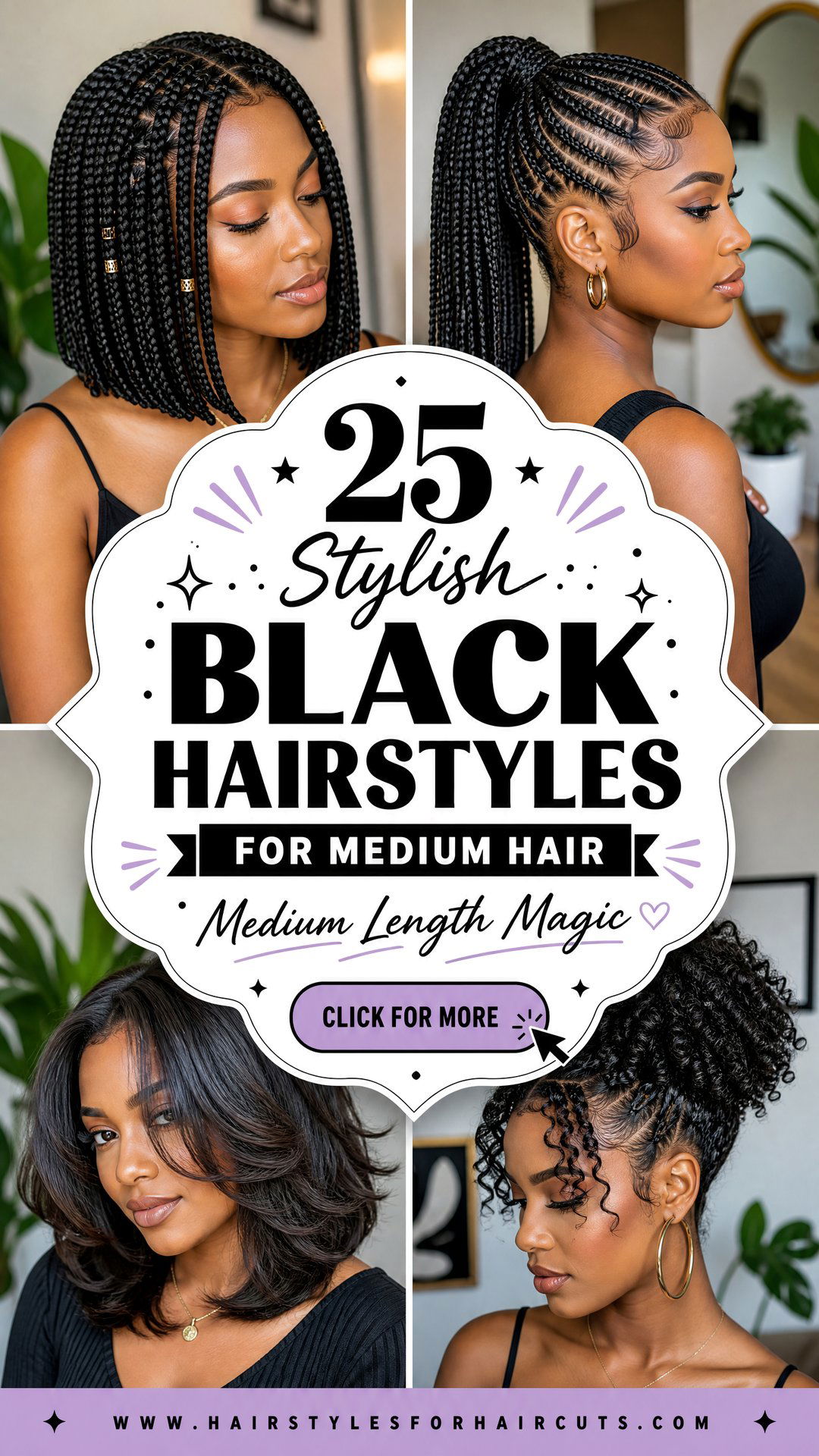 25 Stylish Black Hairstyles for Medium Hair to Inspire You - 25 Stylish Black Hairstyles for Medium Hair to Inspire You