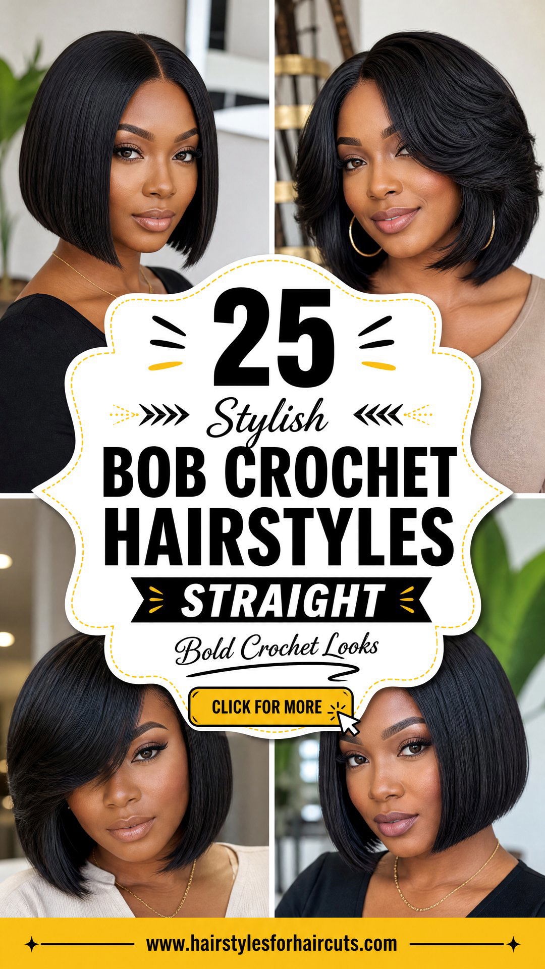 25 Stylish Bob Crochet Hairstyles Straight for Bold Looks - 25 Stylish Bob Crochet Hairstyles Straight for Bold Looks