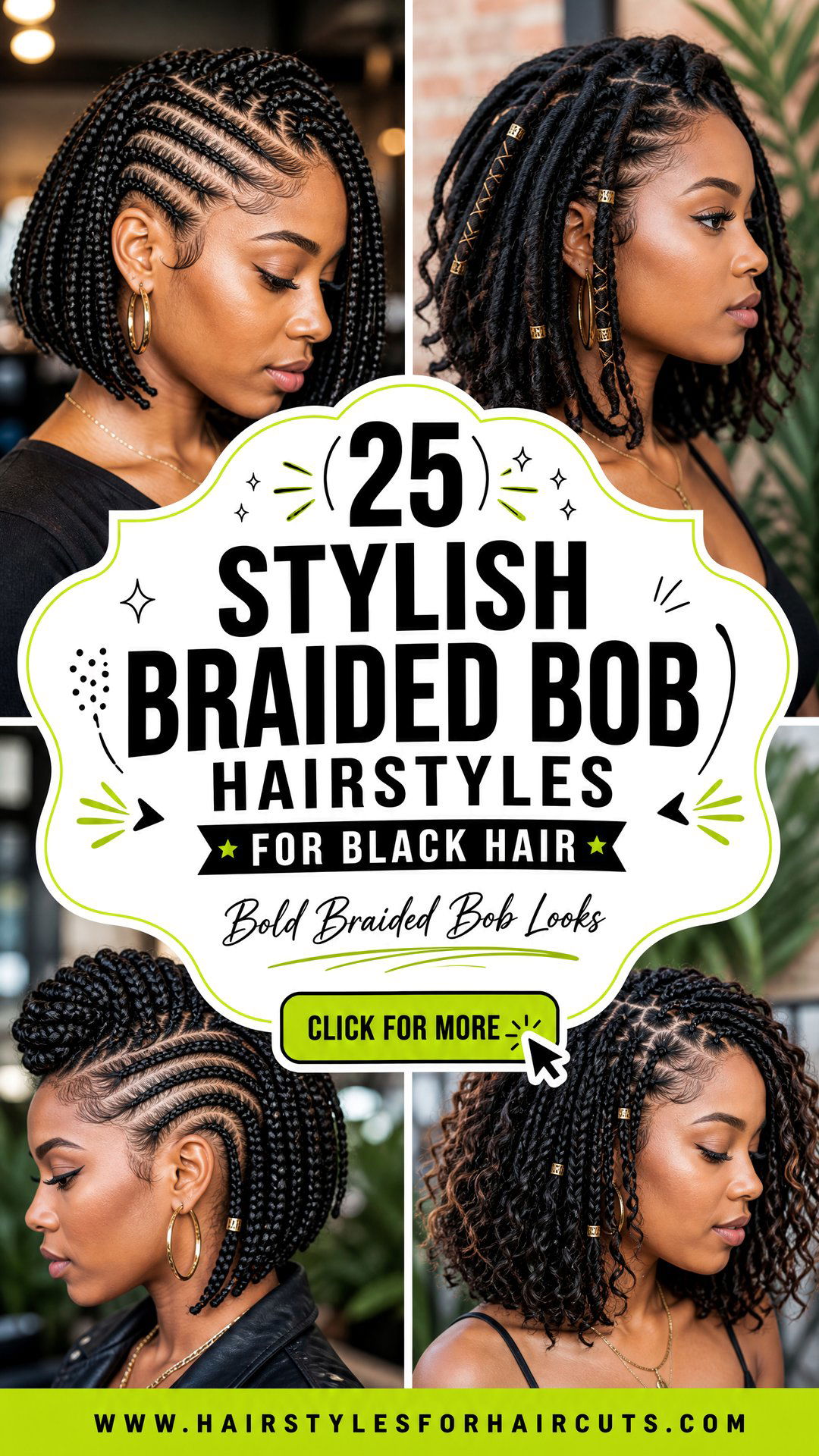 25 Stylish Braided Bob Hairstyles for Black Hair - 25 Stylish Braided Bob Hairstyles for Black Hair