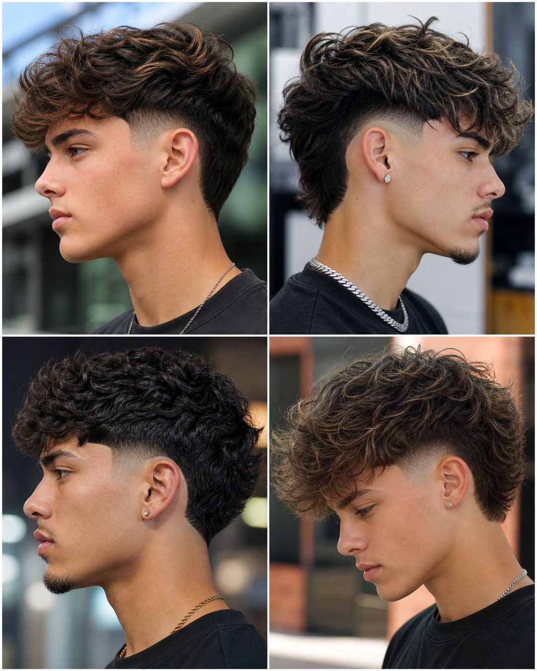 25 Stylish Burst Fade Haircuts Wavy Hair Ideas