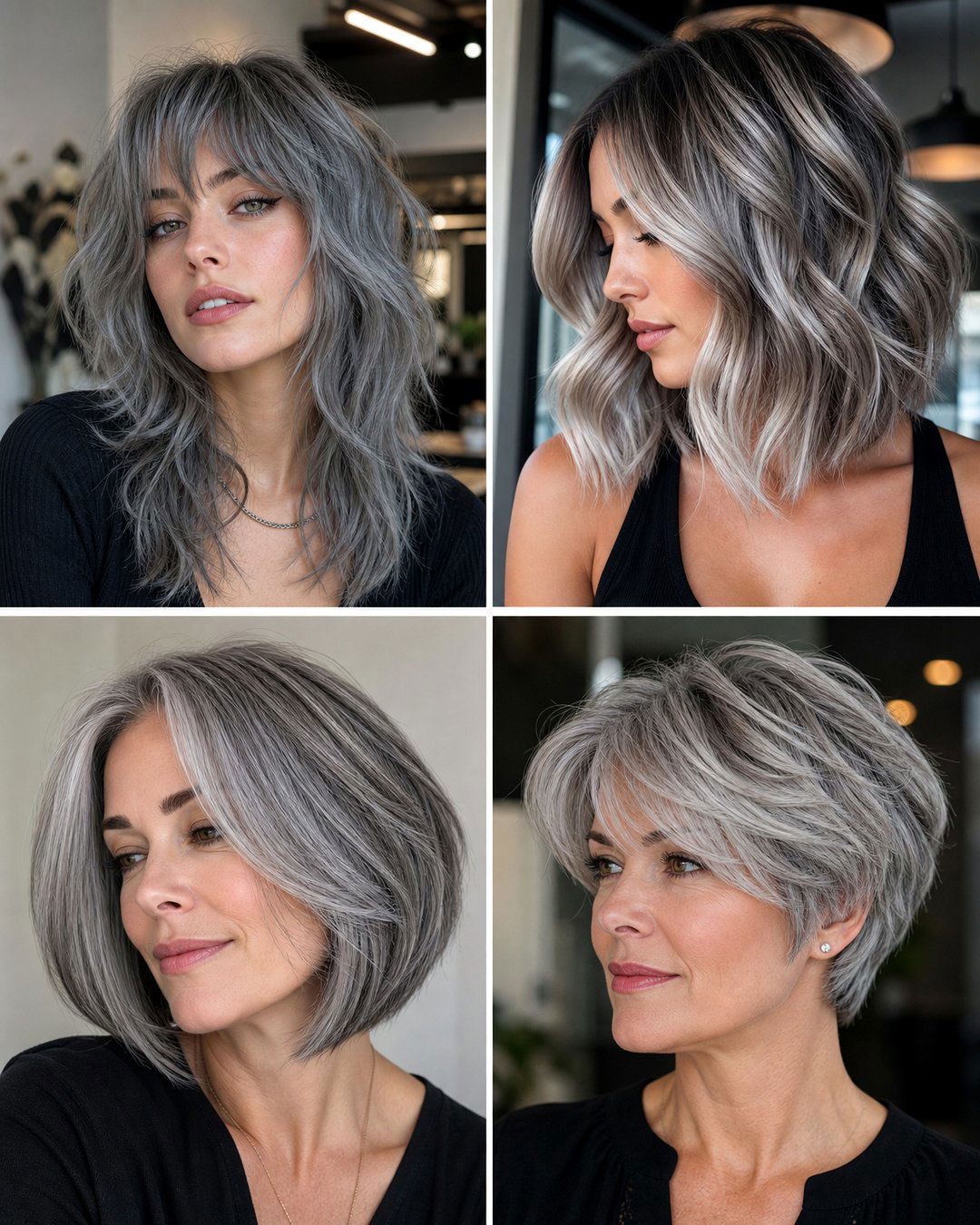 25 Stylish Grey Hair Womens Hairstyles to Try Today