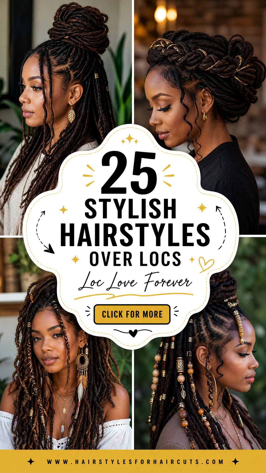 25 Stylish Hairstyles Over Locs to Inspire You - 25 Stylish Hairstyles Over Locs to Inspire You