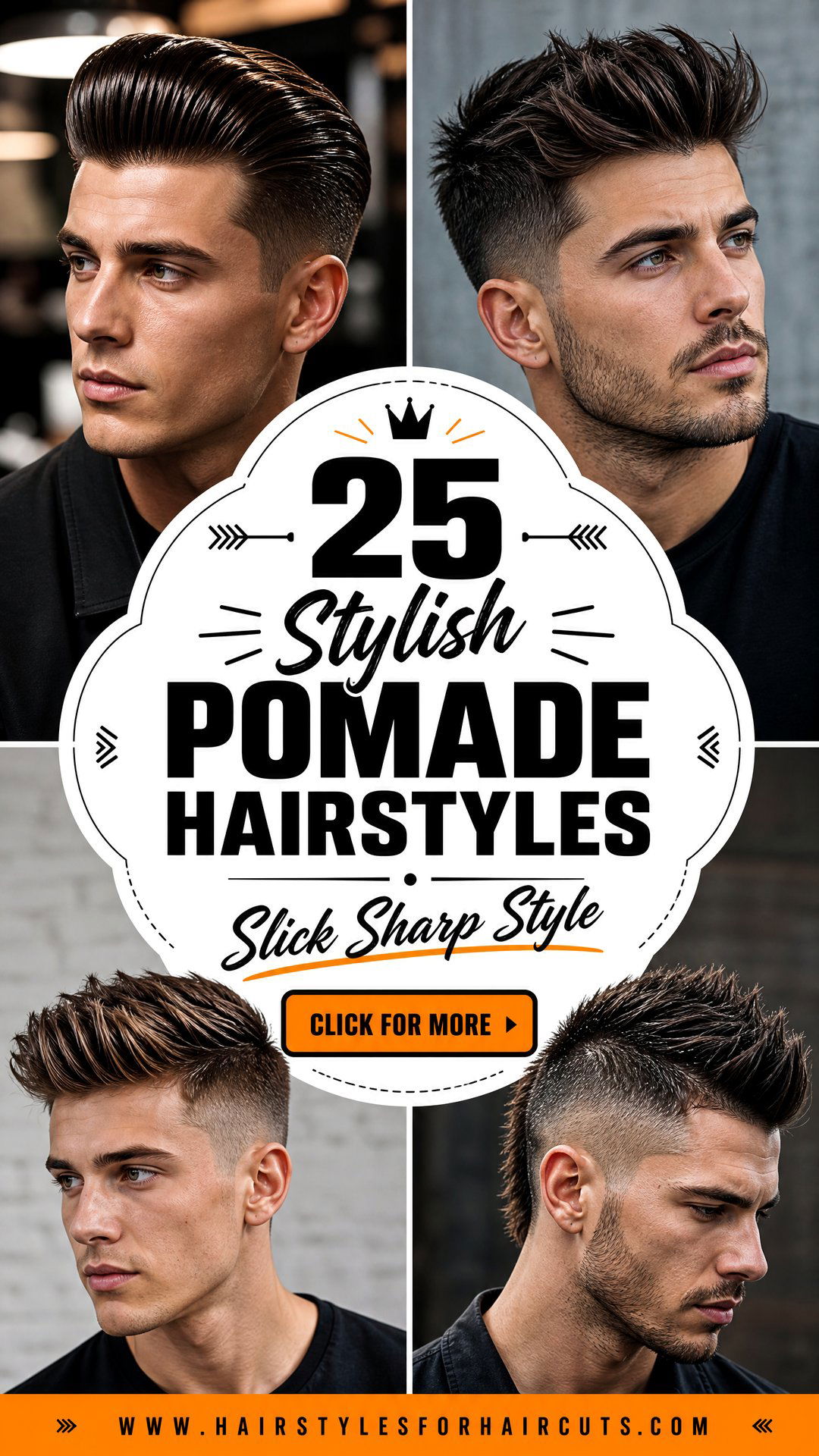 25 Stylish Pomade Hairstyles for Short Hair Men - 25 Stylish Pomade Hairstyles for Short Hair Men