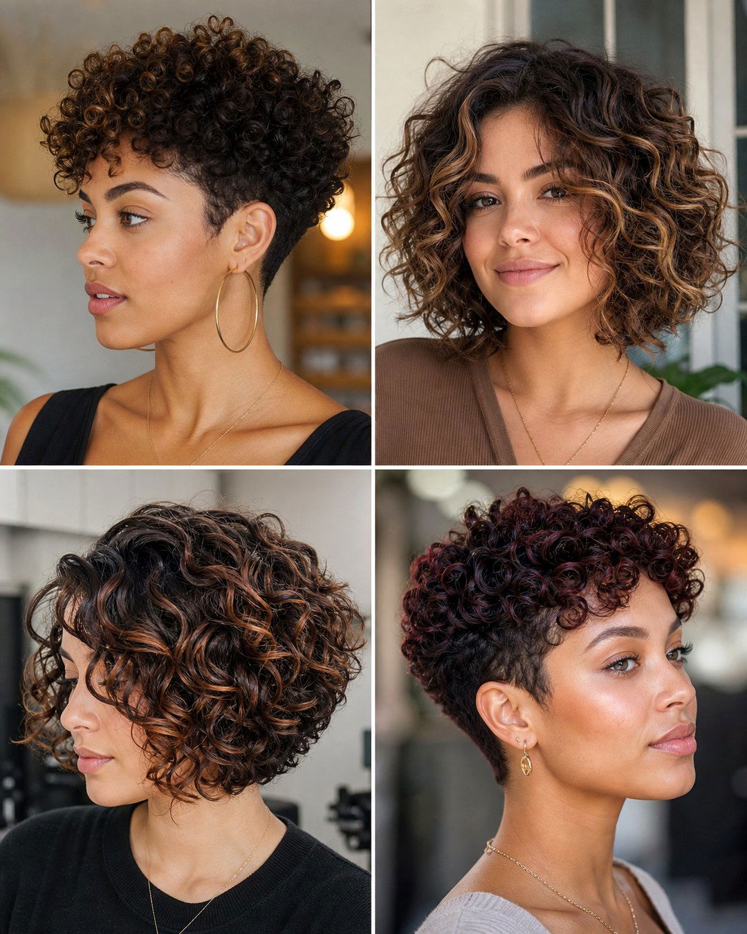 25 Stylish Round Curly Haircuts for Bouncy Volume