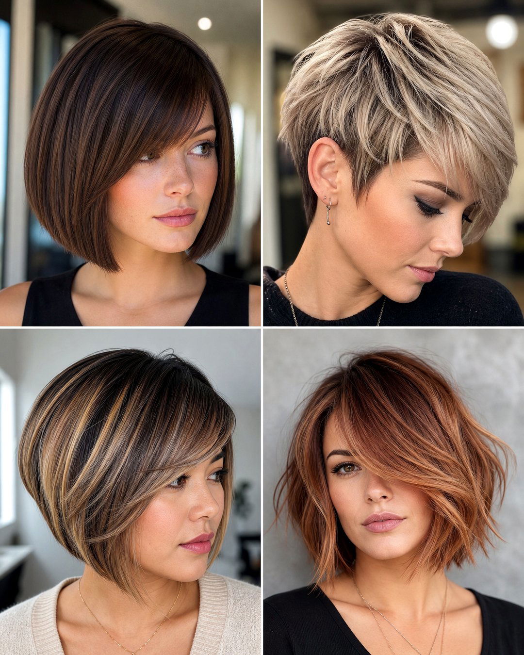25 Stylish Short Haircuts With Side Bangs to Try Now
