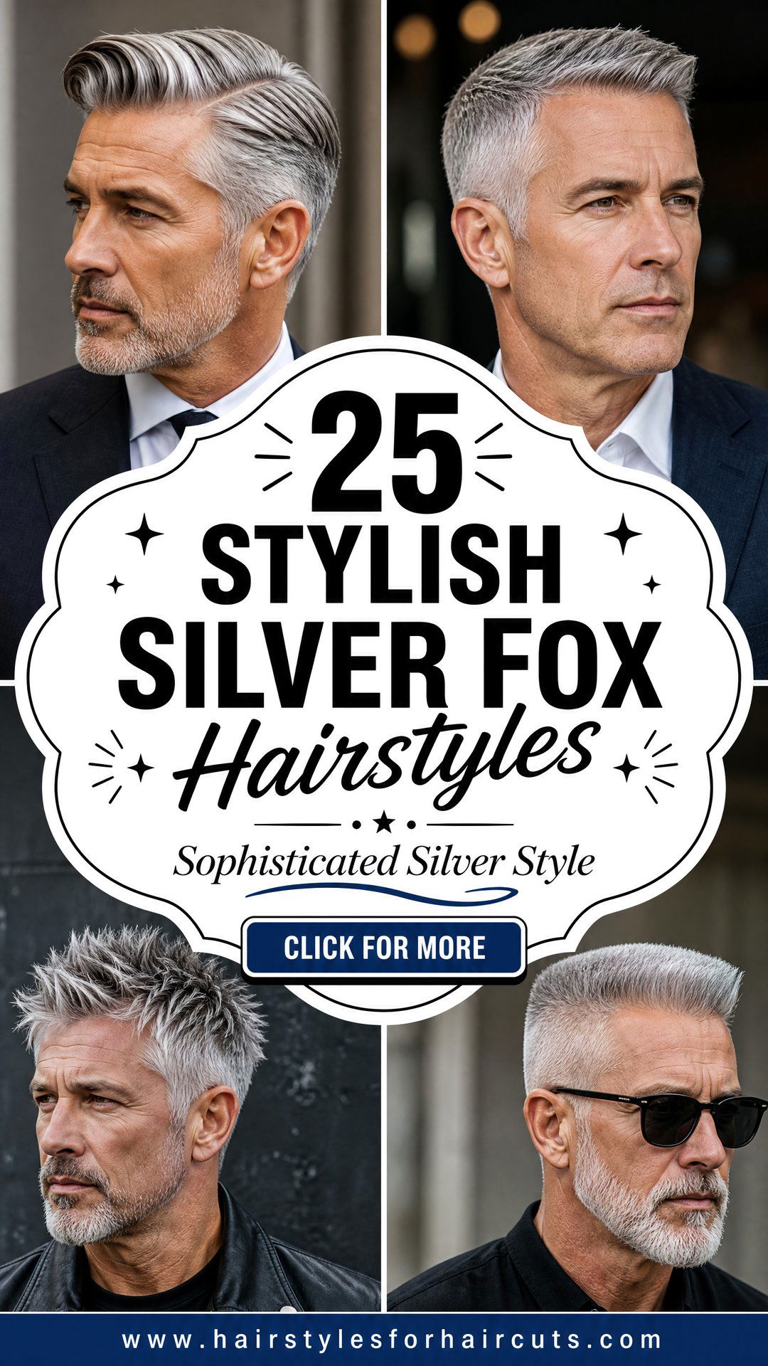 25 Stylish Silver Fox Hairstyles for a Sophisticated Look - 25 Stylish Silver Fox Hairstyles for a Sophisticated Look