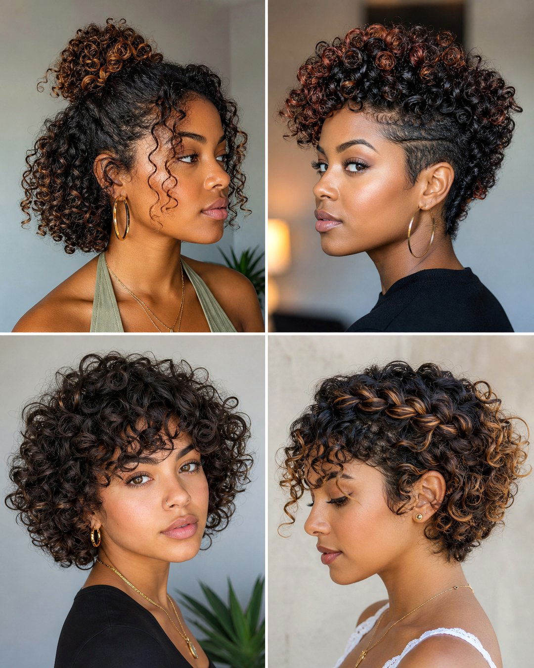 25 Summer Hairstyles for Short Curly Hair Ideas