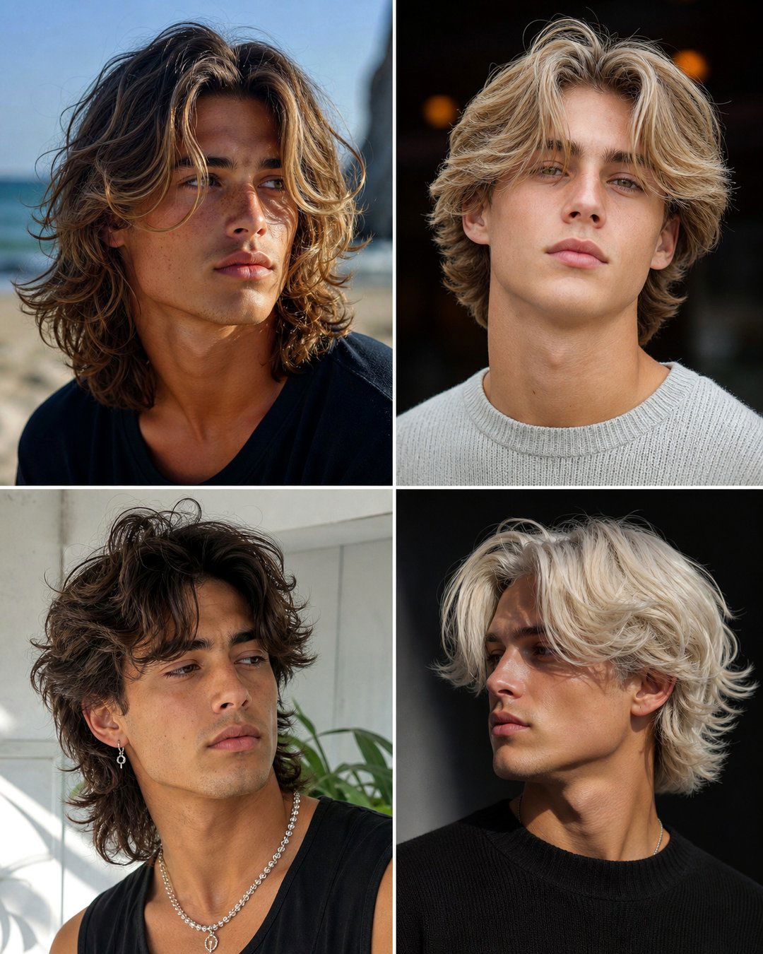 25 Surfer Curtains Haircuts Trendy Middle-Part Styles