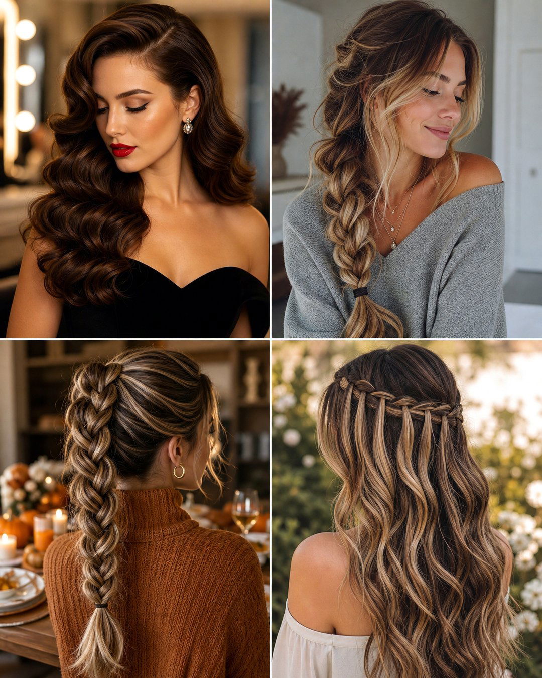 25 Thanksgiving Hairstyles for Long Hair Festive Looks