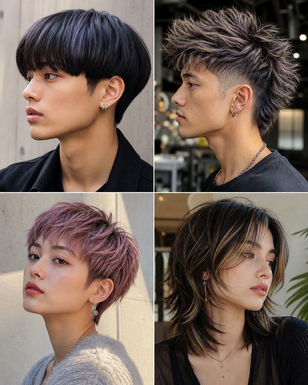 25 Thick Hair Gender Neutral Haircuts to Try in 2024