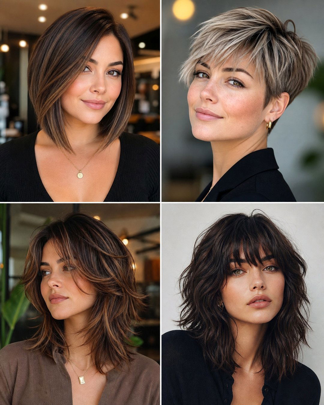 25 Thick Hair Round Face Haircuts to Flatter Your Look