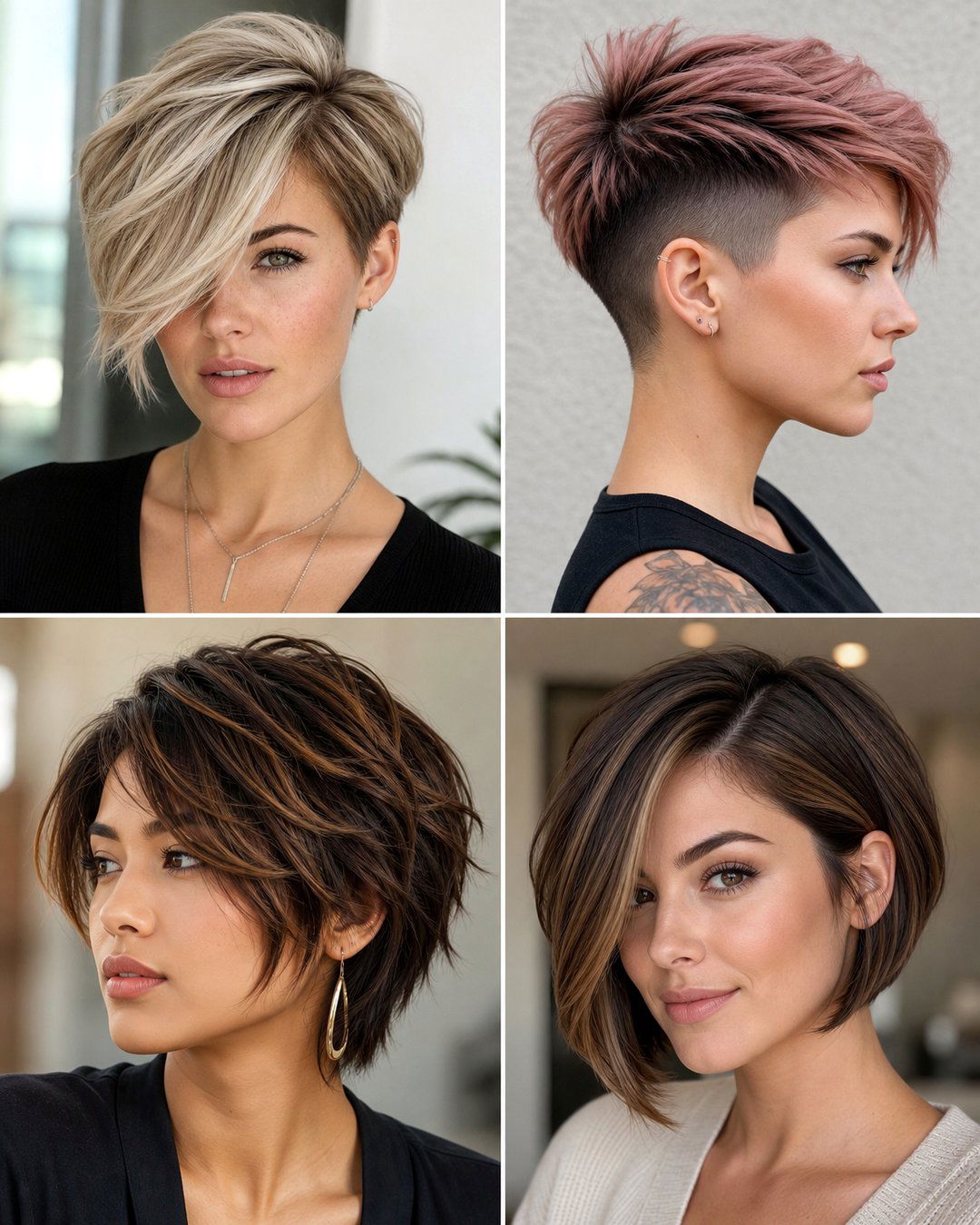 25 Thick Hair Short Haircuts for Women Chic Styles