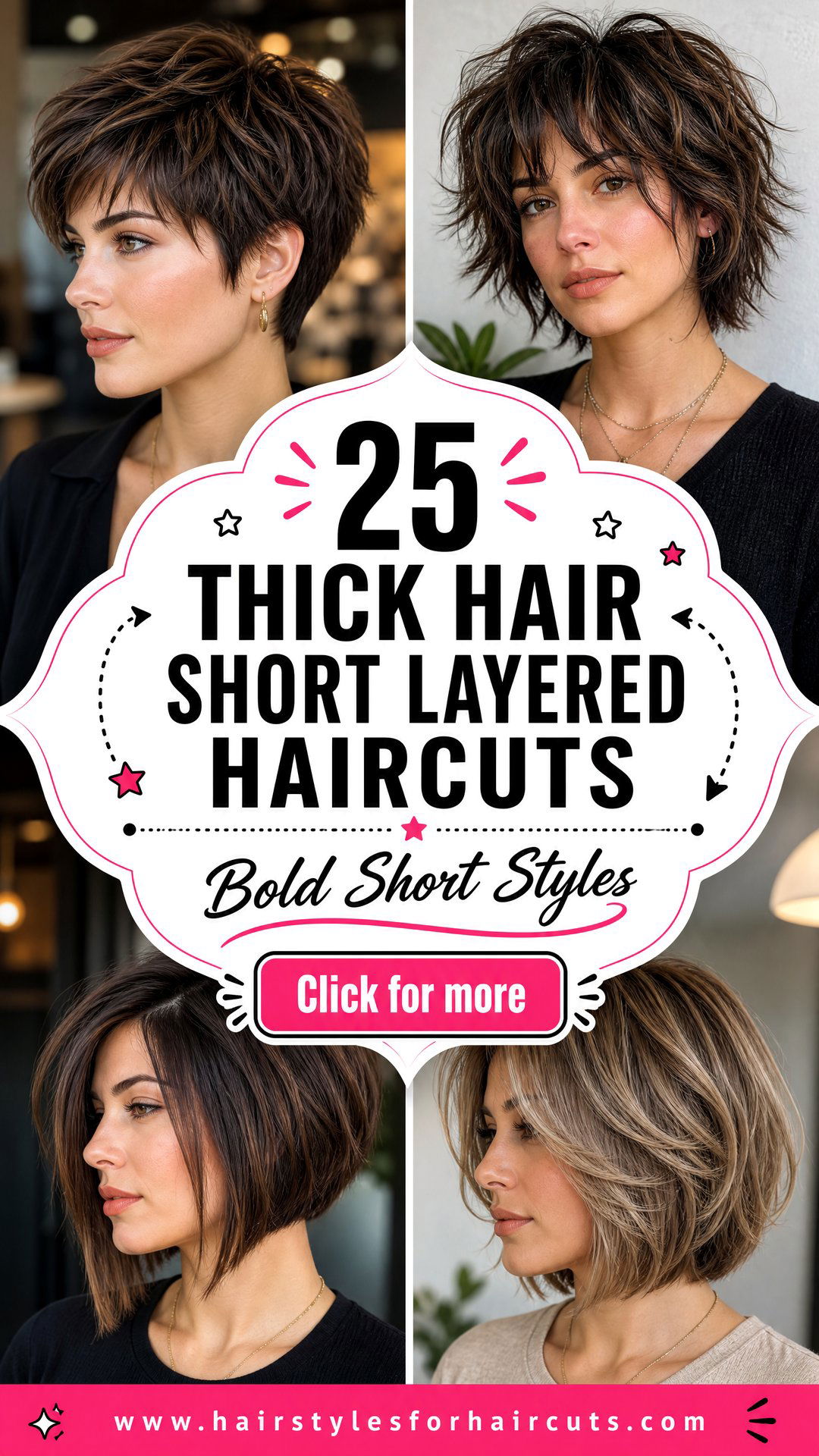 25 Thick Hair Short Layered Haircuts for Bold Styles - 25 Thick Hair Short Layered Haircuts for Bold Styles