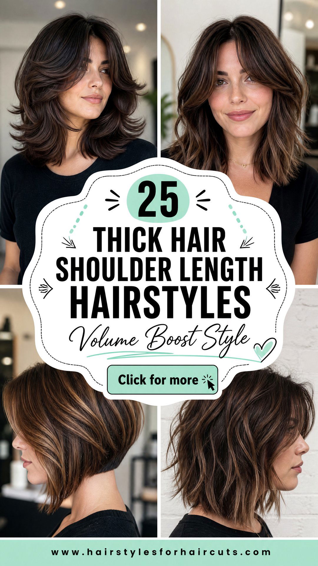 25 Thick Hair Shoulder Length Hairstyles for Volume - 25 Thick Hair Shoulder Length Hairstyles for Volume