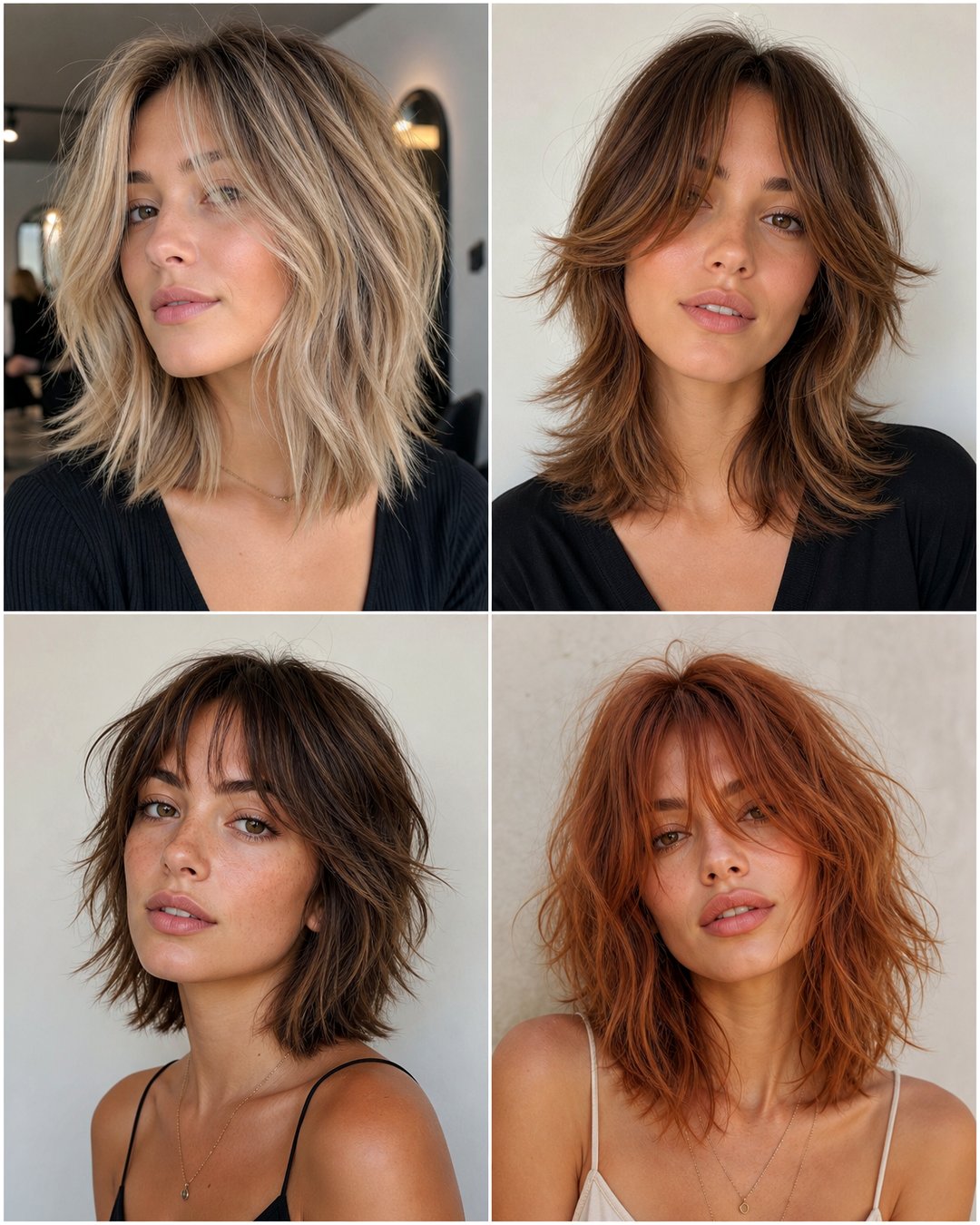 25 Thin Hair Shoulder Shaggy Haircuts for Volume
