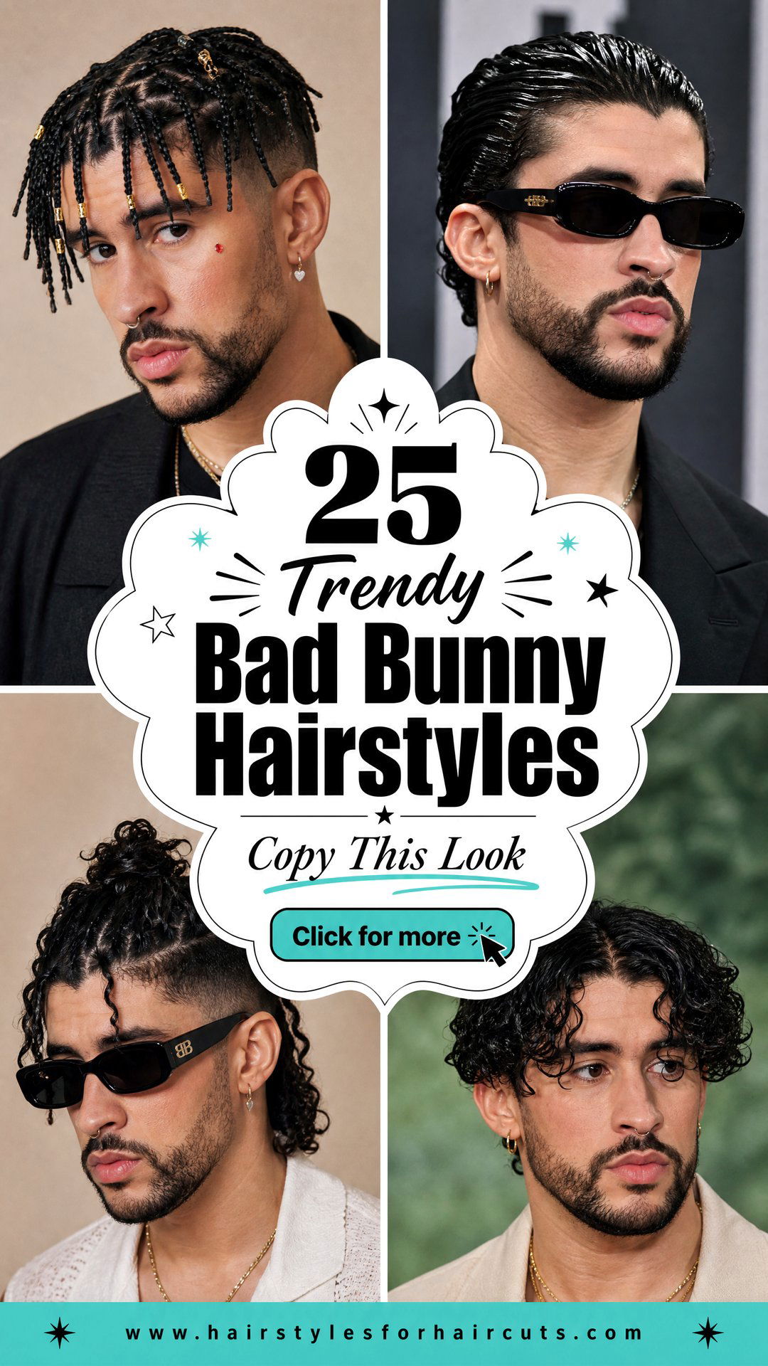 25 Trendy Bad Bunny Hairstyles to Copy Today - 25 Trendy Bad Bunny Hairstyles to Copy Today