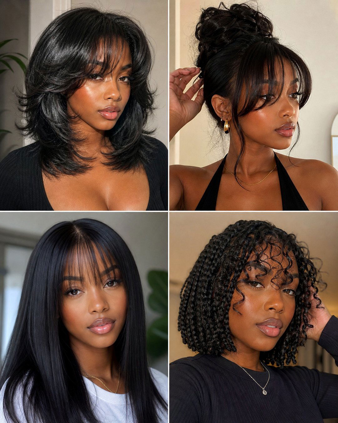 25 Trendy Bang Hairstyles Black Hair Ideas Youll Love