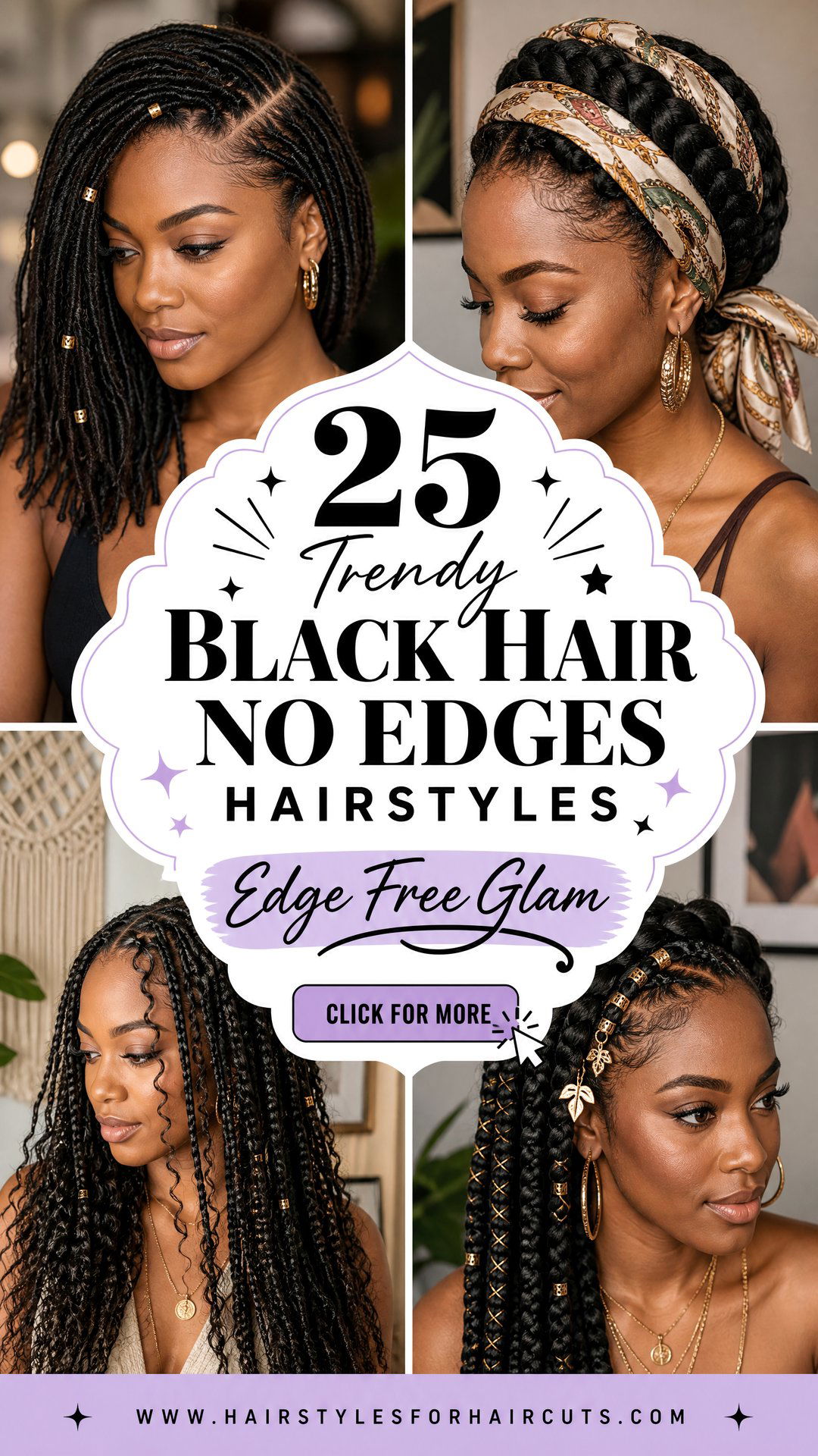 25 Trendy Black Hair No Edges Hairstyles to Love - 25 Trendy Black Hair No Edges Hairstyles to Love