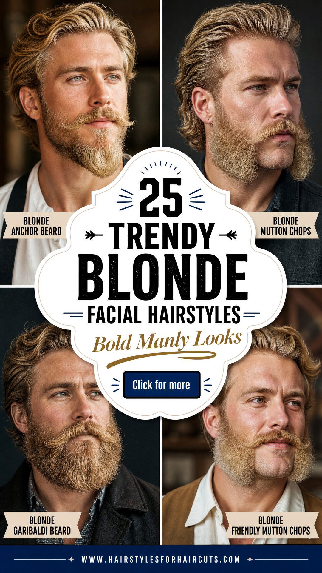 25 Trendy Blonde Facial Hairstyles for a Bold Look - 25 Trendy Blonde Facial Hairstyles for a Bold Look
