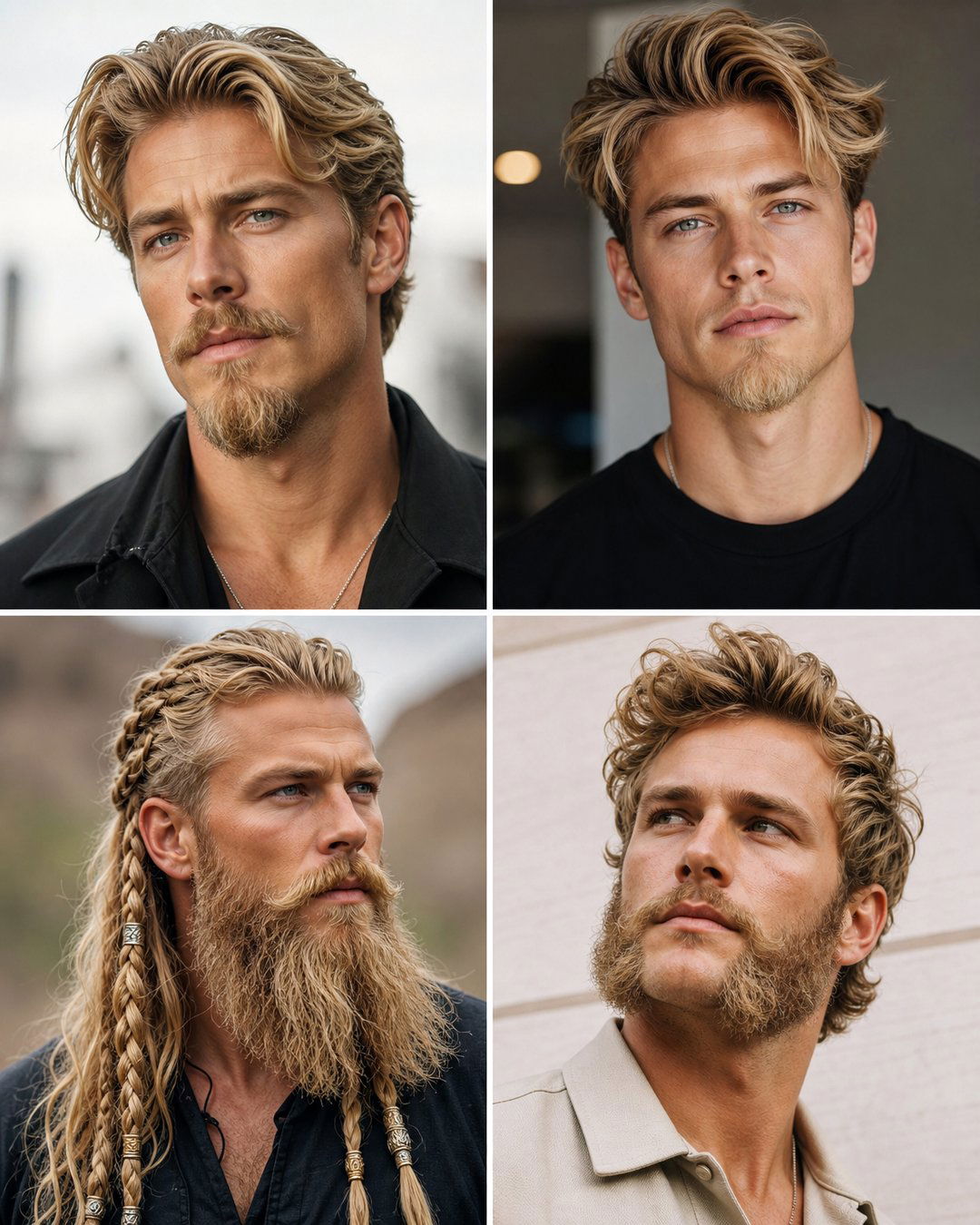 25 Trendy Blonde Facial Hairstyles for a Bold Look
