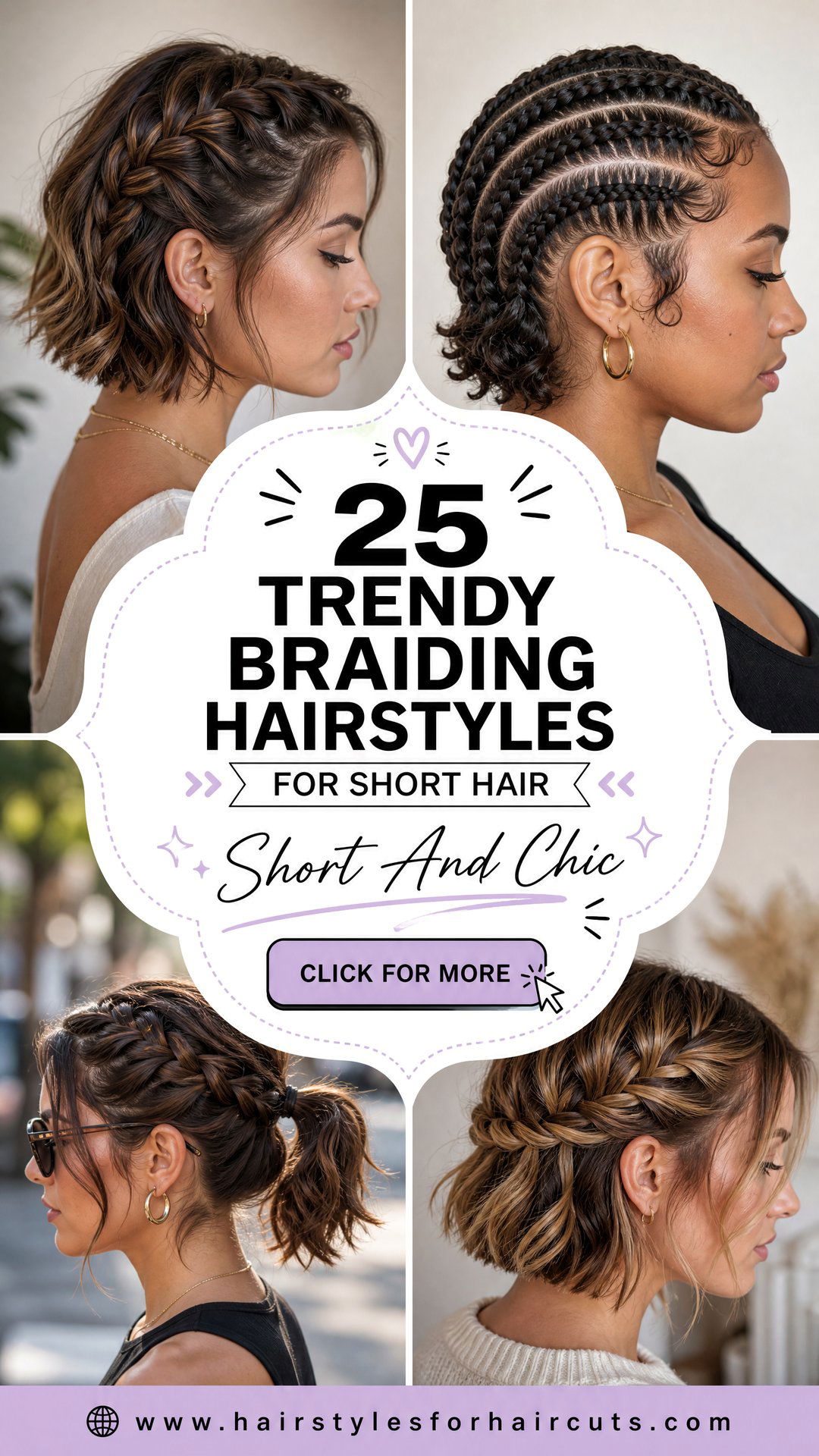 25 Trendy Braiding Hairstyles for Short Hair Ideas - 25 Trendy Braiding Hairstyles for Short Hair Ideas