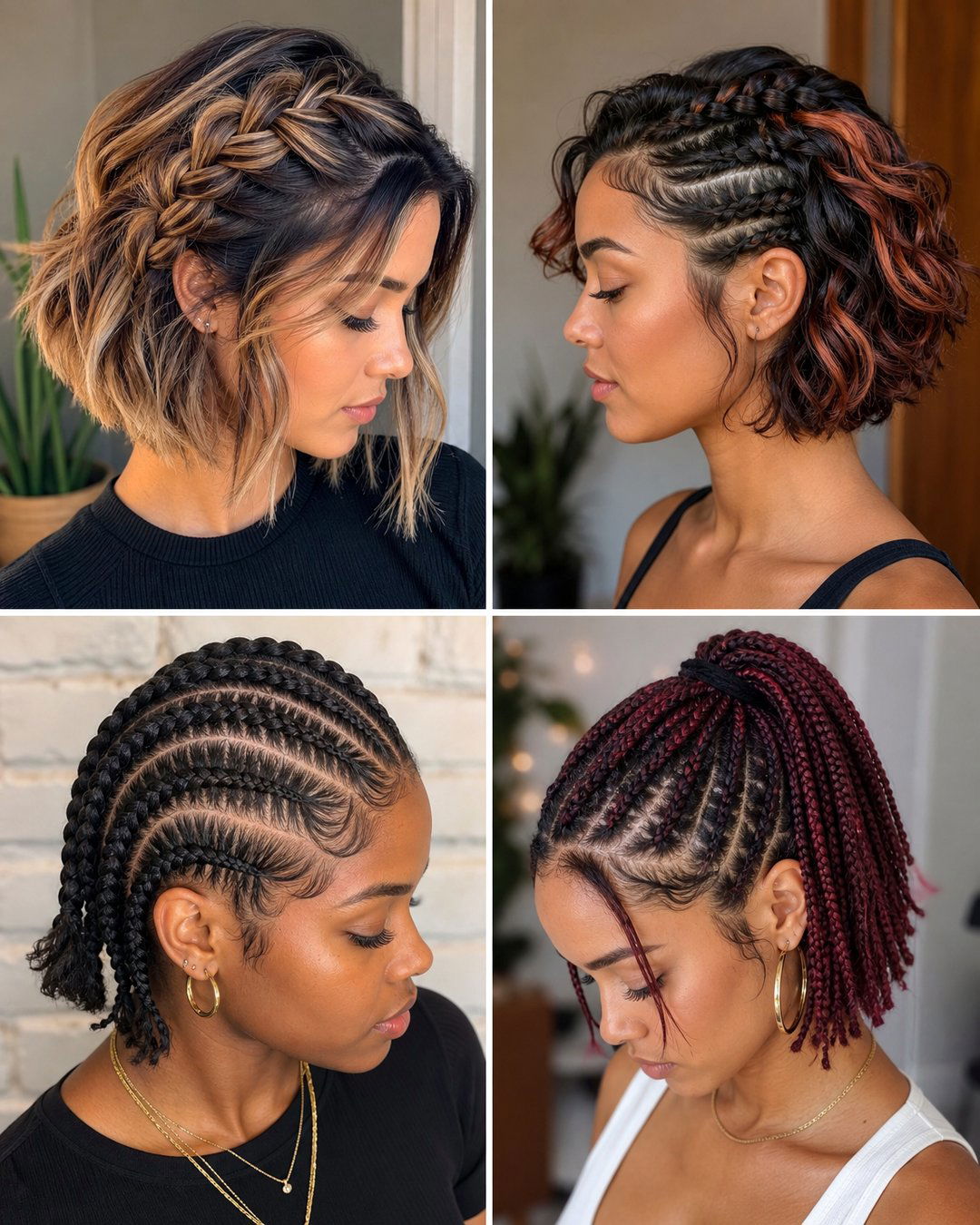 25 Trendy Braiding Hairstyles for Short Hair Ideas