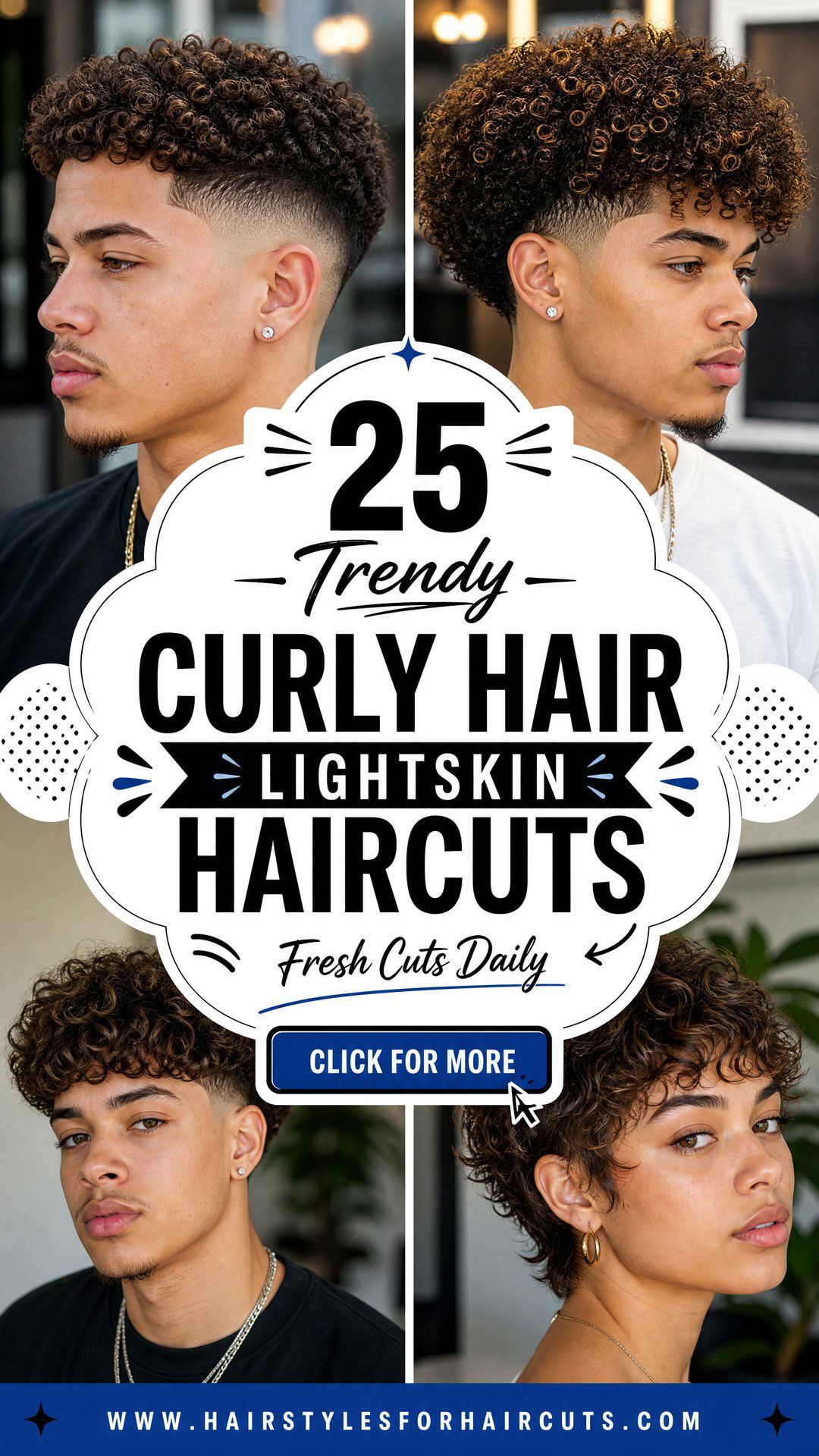 25 Trendy Curly Hair Lightskin Haircuts for Men - 25 Trendy Curly Hair Lightskin Haircuts for Men