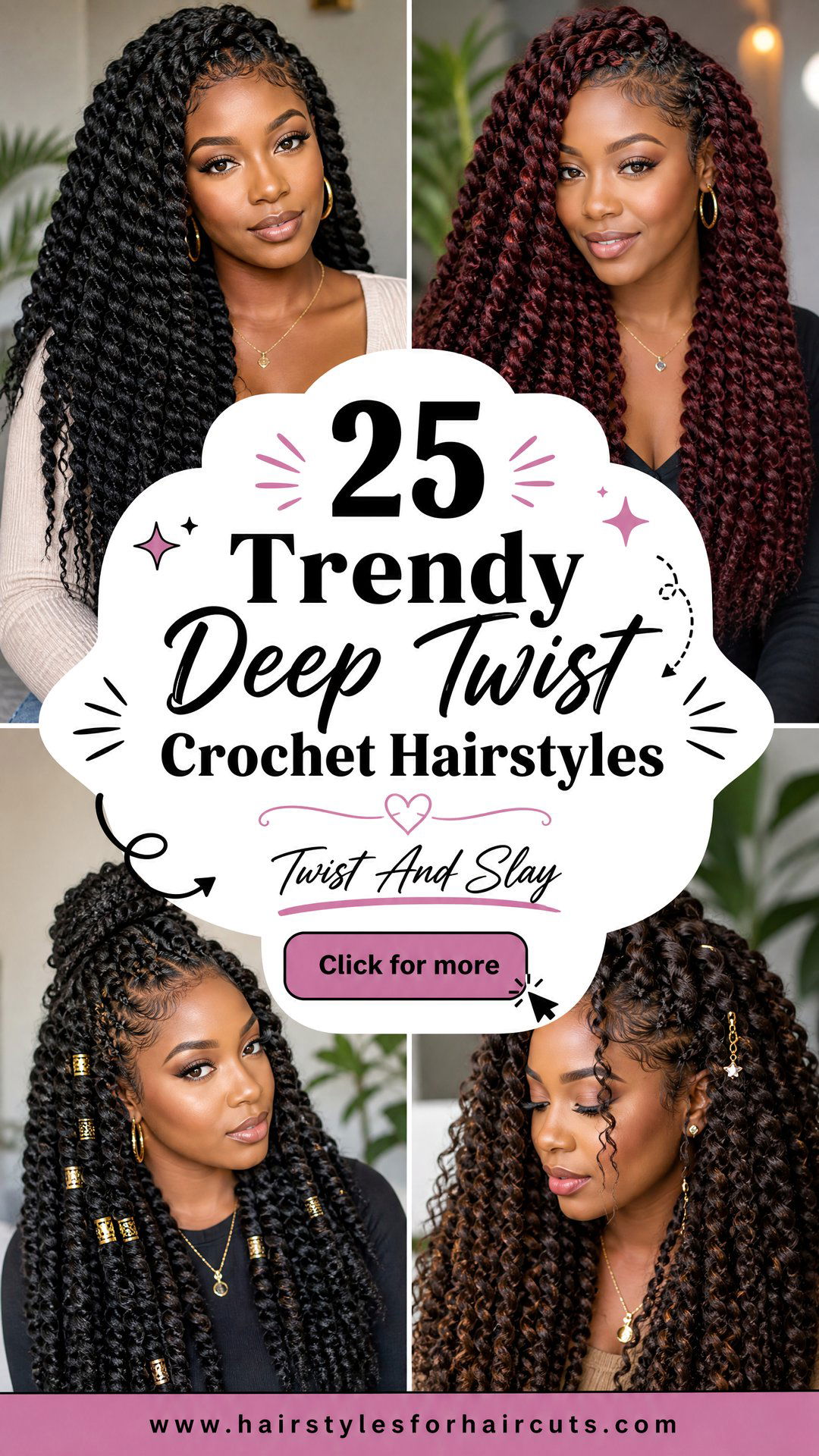 25 Trendy Deep Twist Crochet Hairstyles to Rock - 25 Trendy Deep Twist Crochet Hairstyles to Rock