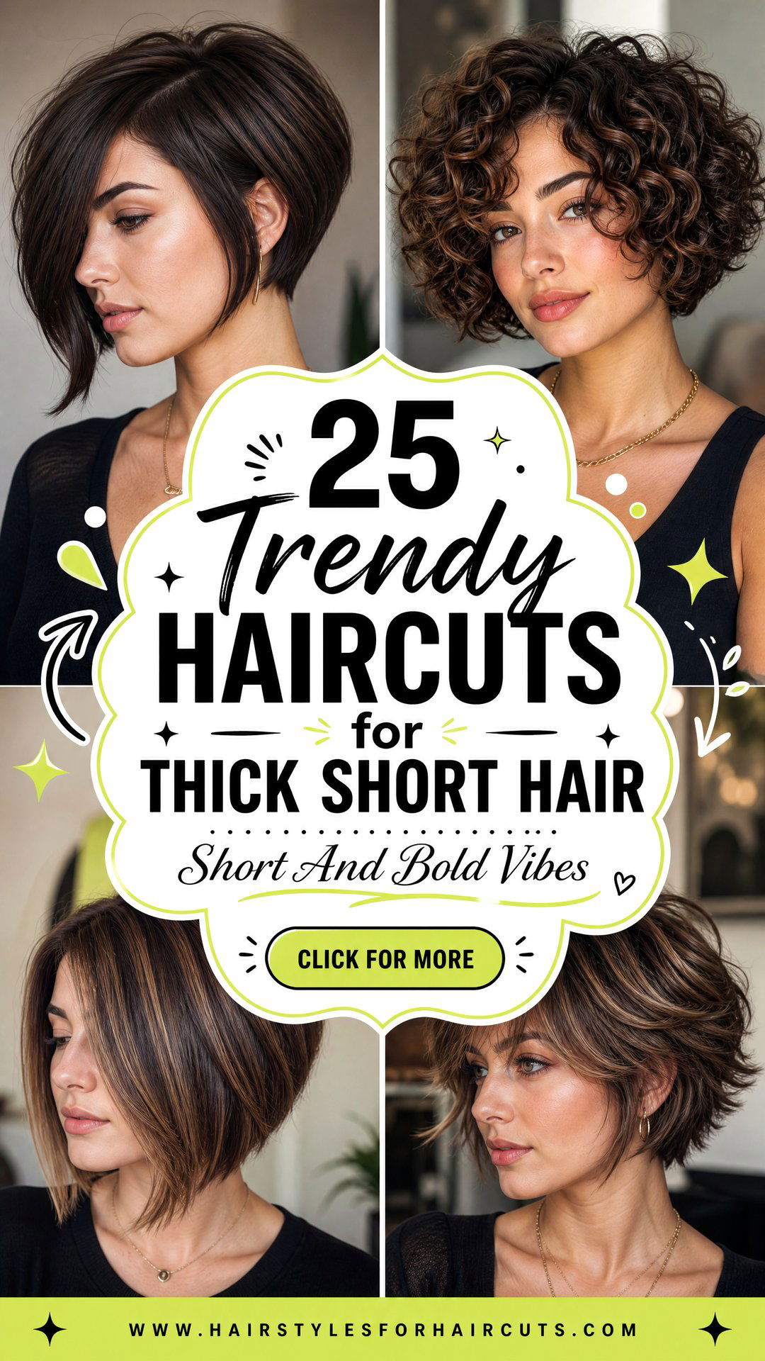 25 Trendy Haircuts for Thick Short Hair to Try - 25 Trendy Haircuts for Thick Short Hair to Try
