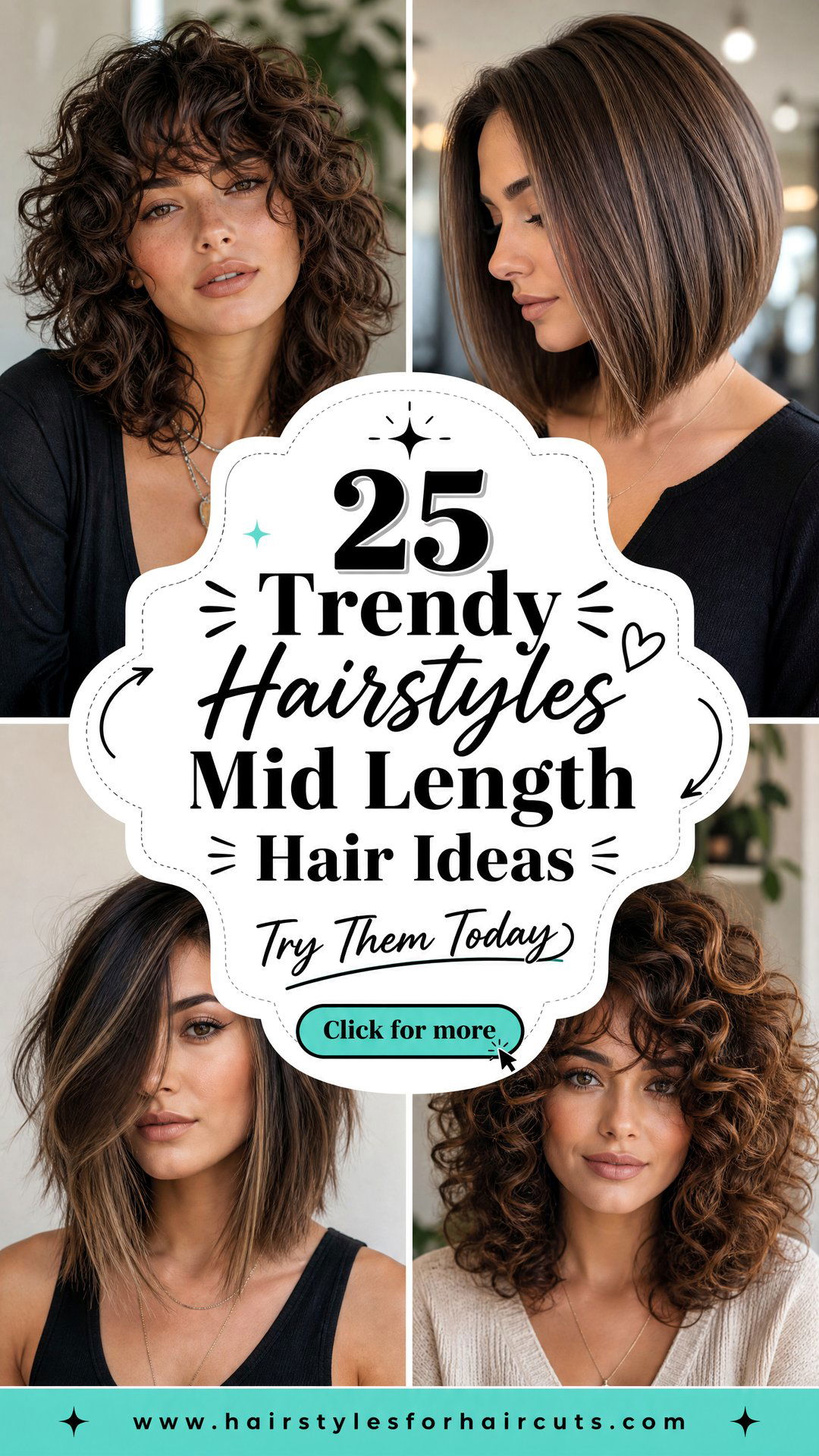 25 Trendy Hairstyles Mid Length Hair Ideas to Try - 25 Trendy Hairstyles Mid Length Hair Ideas to Try