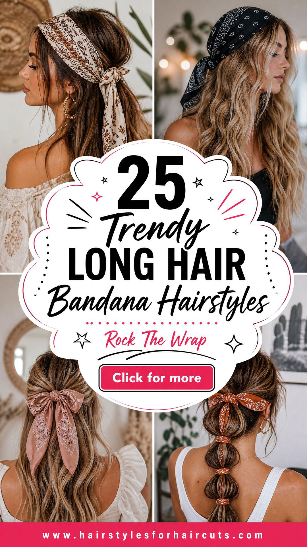 25 Trendy Long Hair Bandana Hairstyles to Rock Today - 25 Trendy Long Hair Bandana Hairstyles to Rock Today