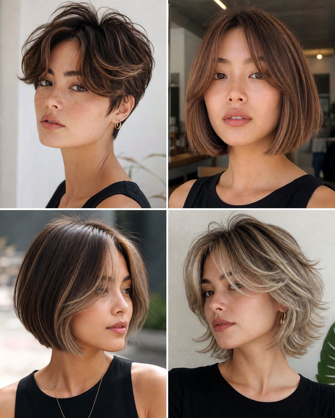 25 Trendy Short Haircuts With Curtain Bangs to Try