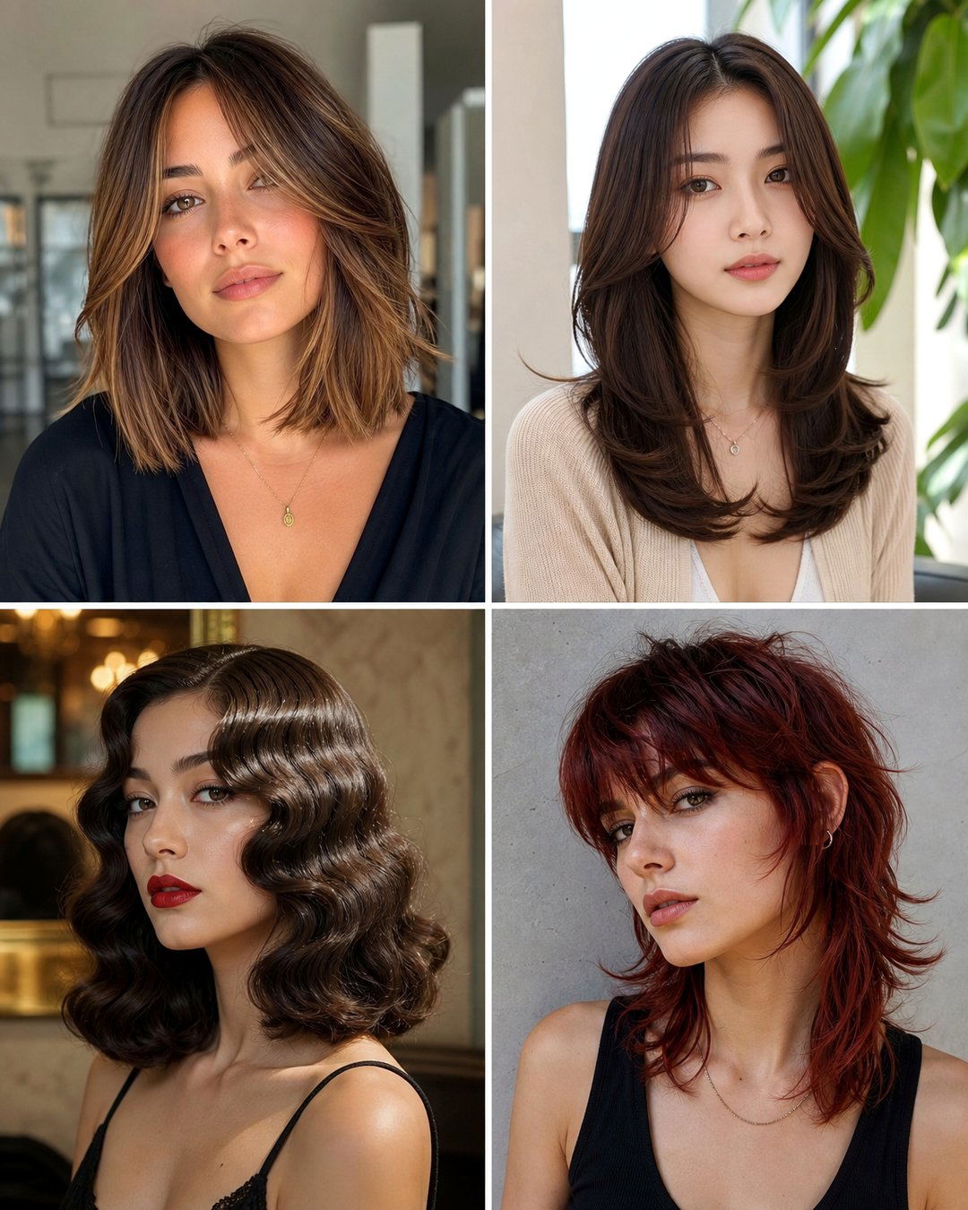 25 Trendy Shoulder Length Womens Hairstyles for 2024