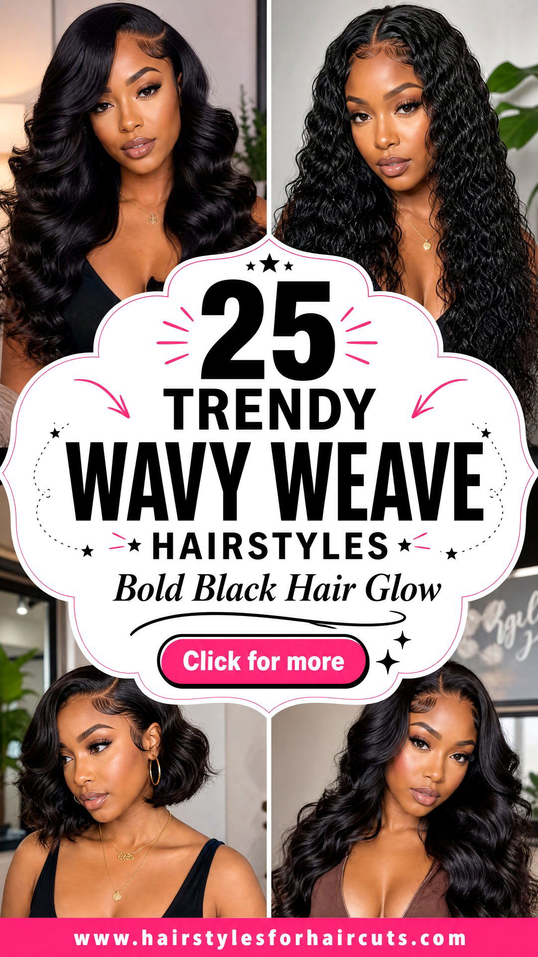 25 Trendy Wavy Weave Hairstyles for Black Hair - 25 Trendy Wavy Weave Hairstyles for Black Hair