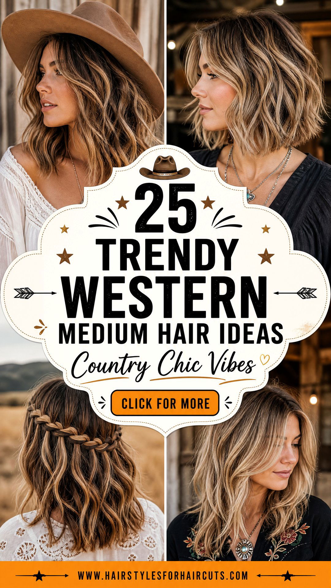 25 Trendy Western Hairstyles for Medium Hair Ideas - 25 Trendy Western Hairstyles for Medium Hair Ideas