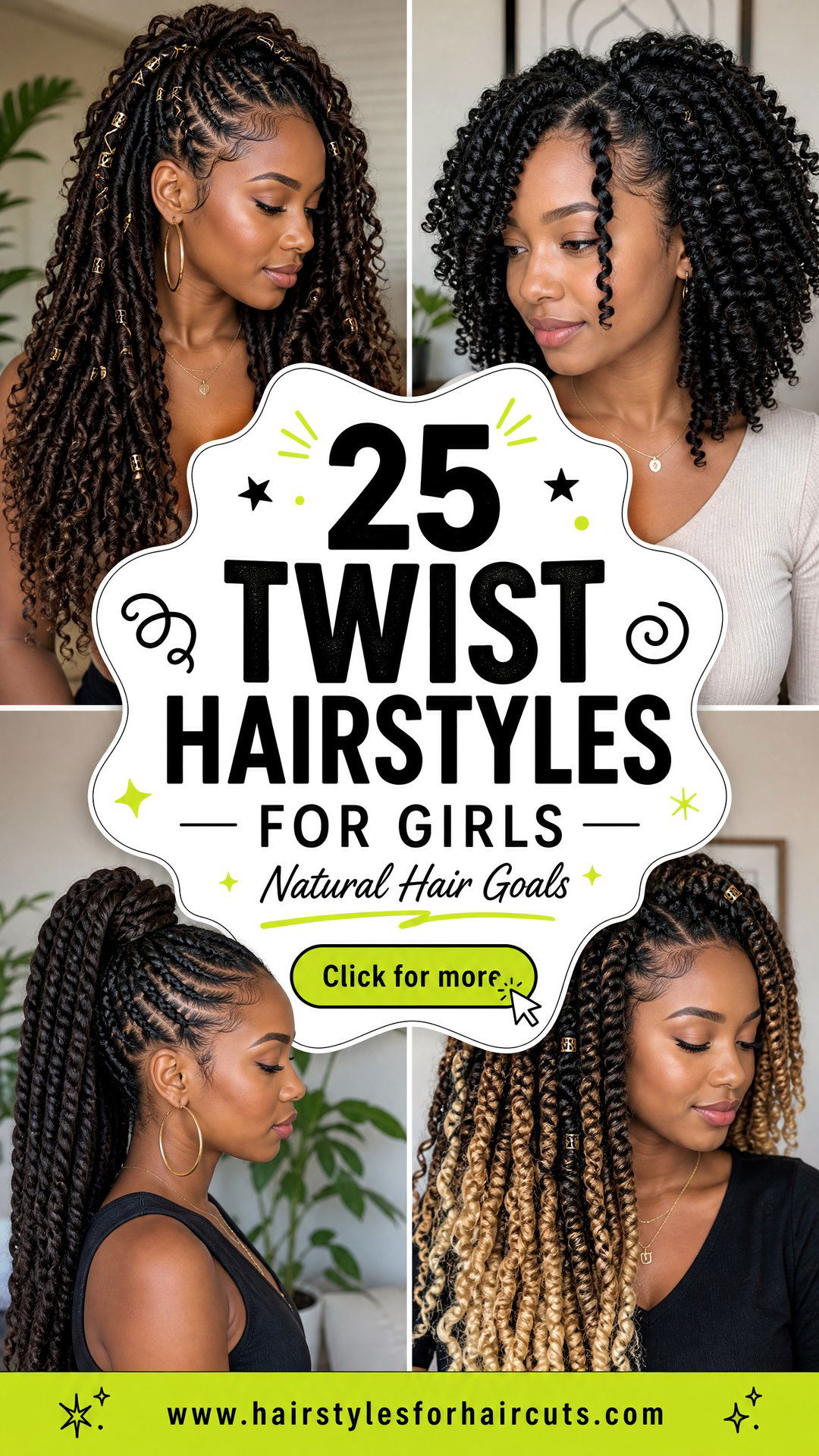 25 Twist Hairstyles for Girls With Natural Hair - 25 Twist Hairstyles for Girls With Natural Hair