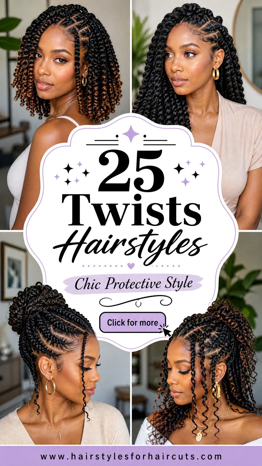 25 Twists Hairstyles for a Chic Protective Look - 25 Twists Hairstyles for a Chic, Protective Look