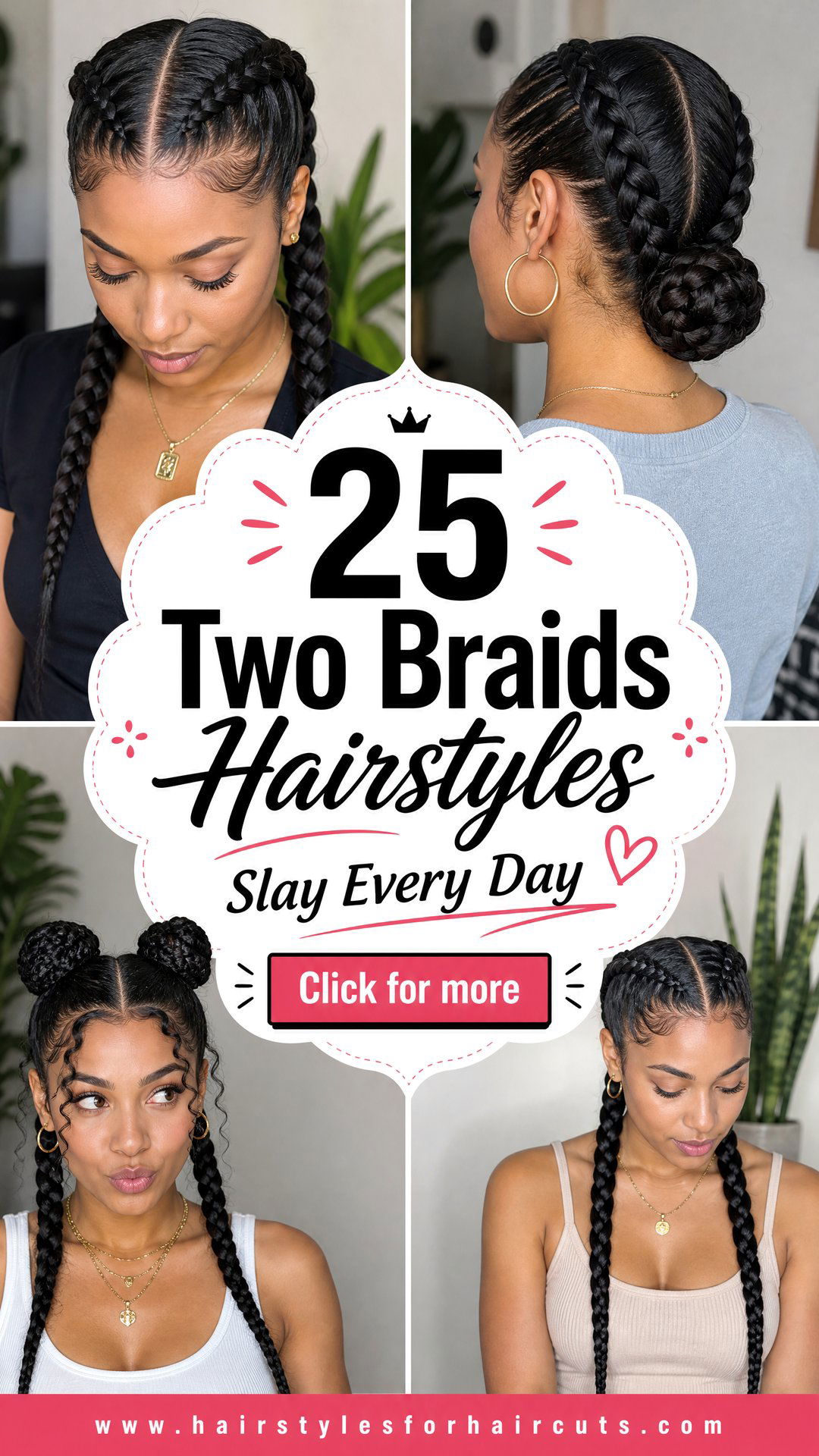 25 Two Braids Hairstyles for Black Hair to Slay - 25 Two Braids Hairstyles for Black Hair to Slay