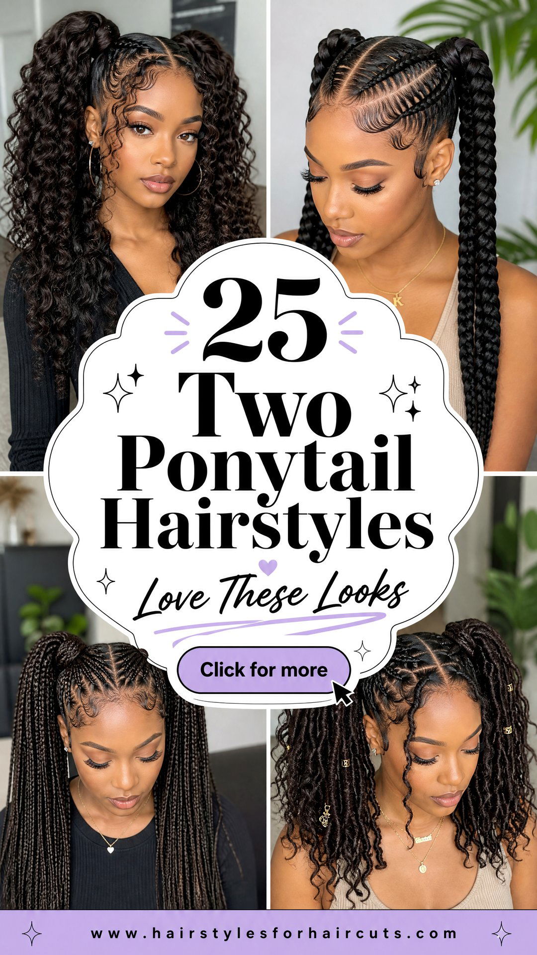 25 Two Ponytail Hairstyles for Black Hair to Love - 25 Two Ponytail Hairstyles for Black Hair to Love