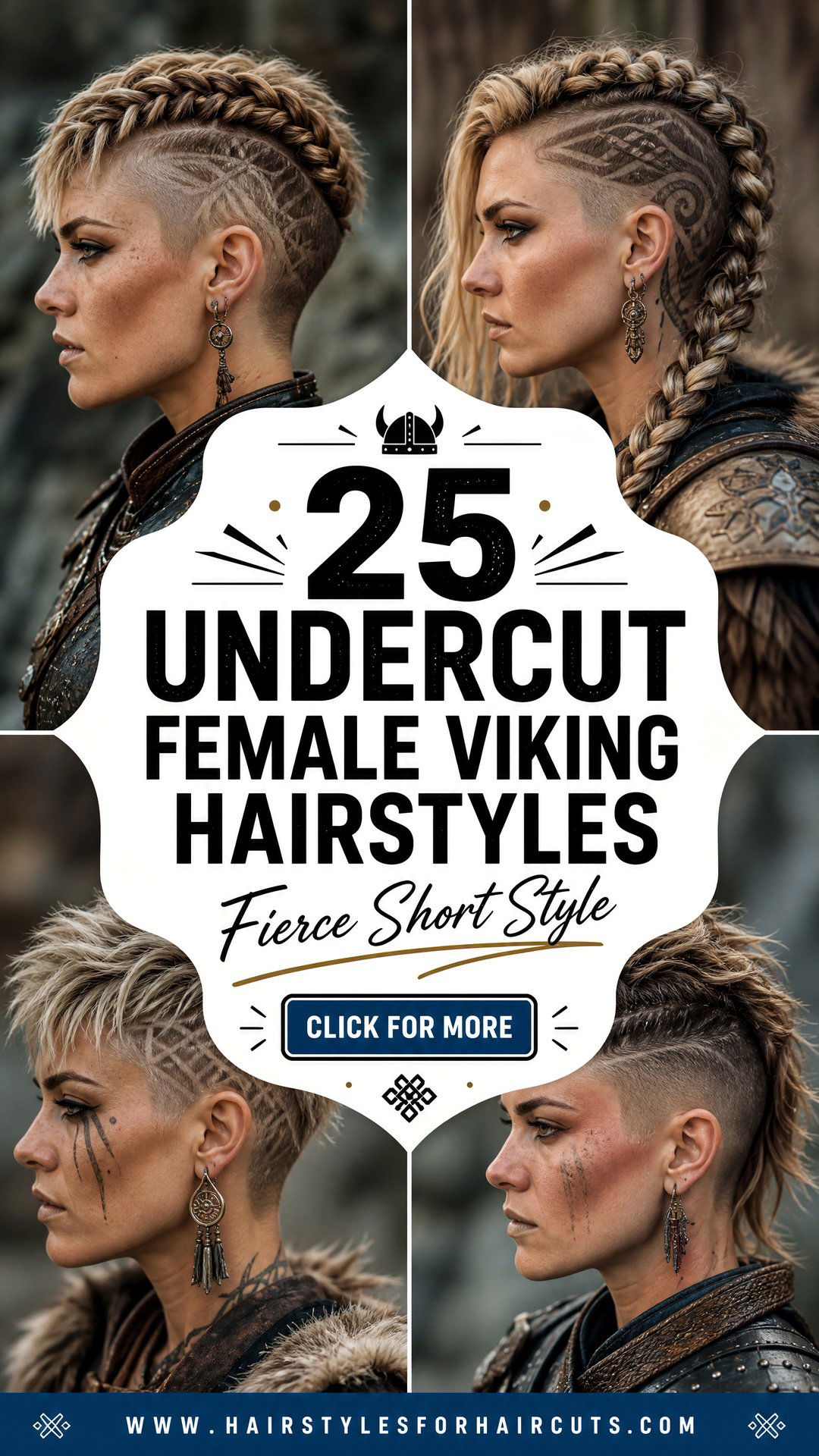 25 Undercut Female Viking Hairstyles for Short Hair - 25 Undercut Female Viking Hairstyles for Short Hair