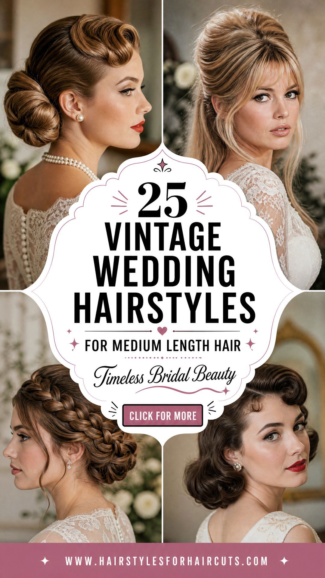 25 Vintage Wedding Hairstyles for Medium Length Hair - 25 Vintage Wedding Hairstyles for Medium Length Hair