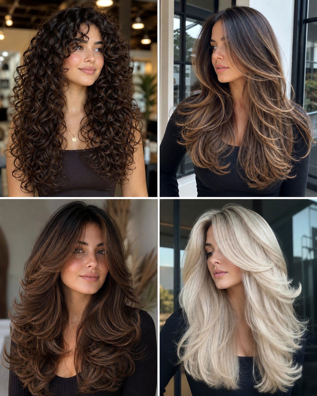 25 Volume Layer Haircuts U Shape for Bouncy Hair