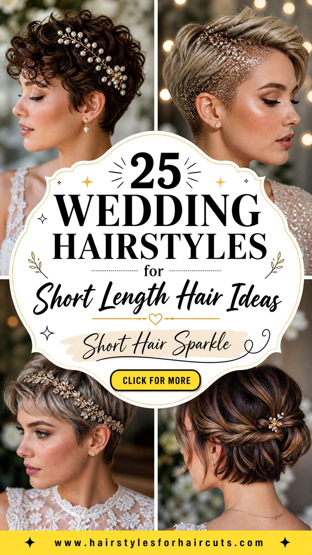25 Wedding Hairstyles for Short Length Hair - 25 Wedding Hairstyles for Short Length Hair