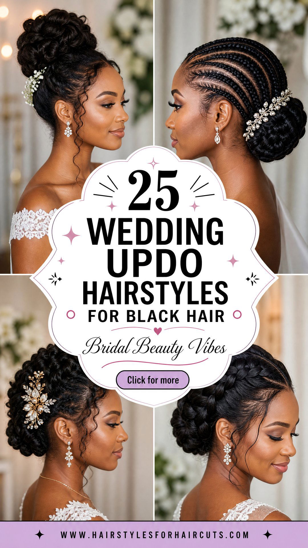 25 Wedding Updo Hairstyles for Black Hair Brides - 25 Wedding Updo Hairstyles for Black Hair Brides
